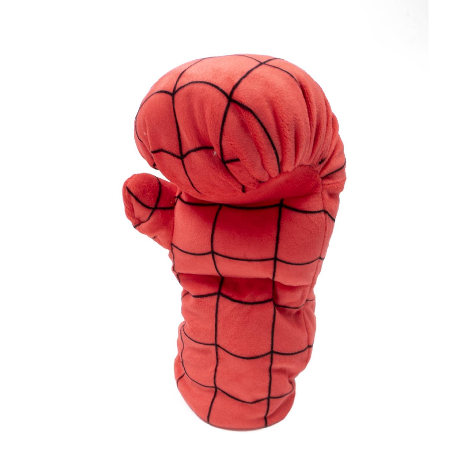 Guantes de peluche de Spider Man  Rojo  Mediano