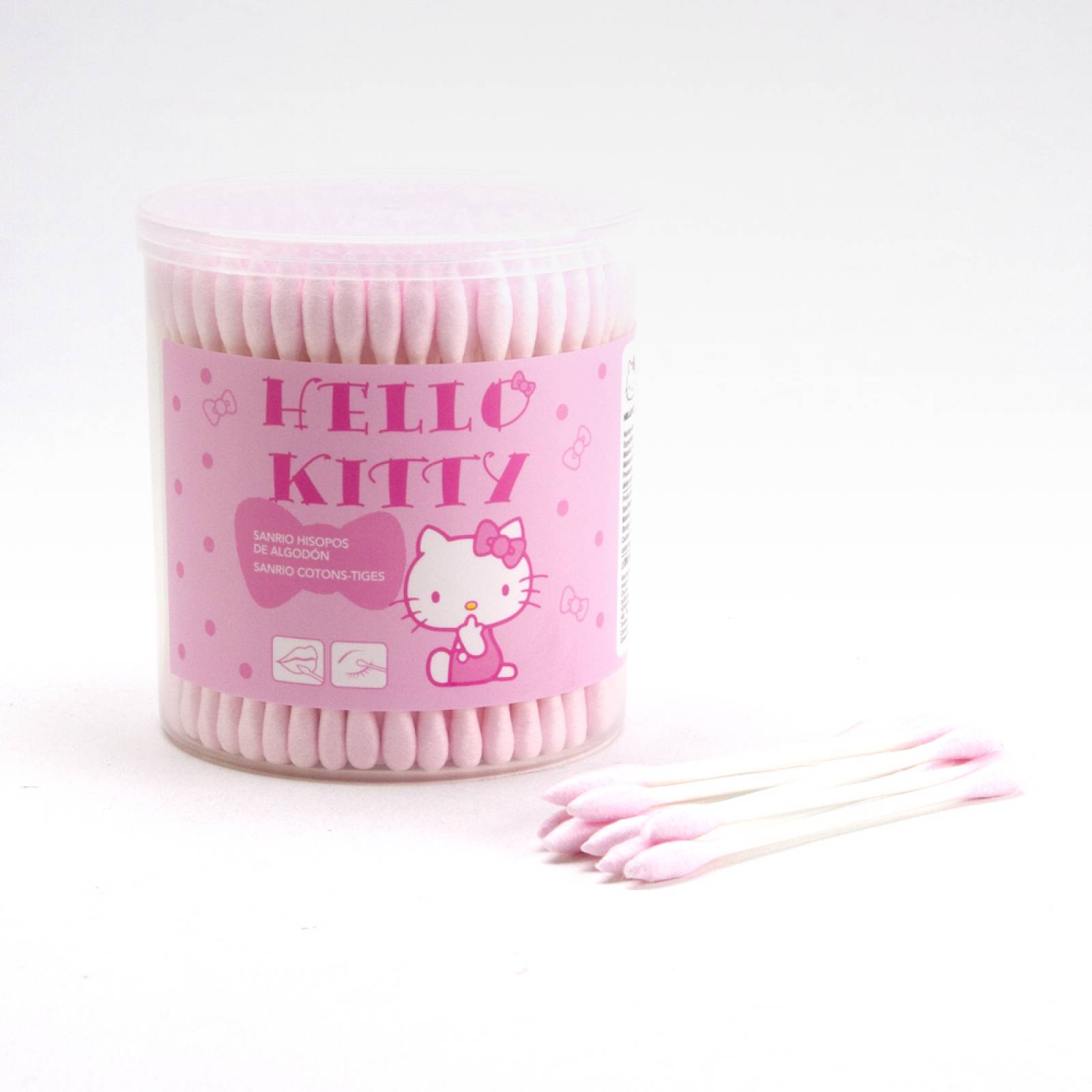 Paquete de hisopos de algodón  Hello Kitty  Rosa  Chicos