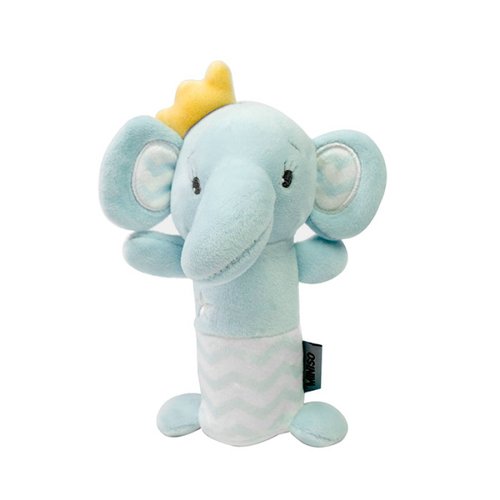 Miniso Sonaja Para Bebé     Forma De Elefante  De Felpa   17 cm