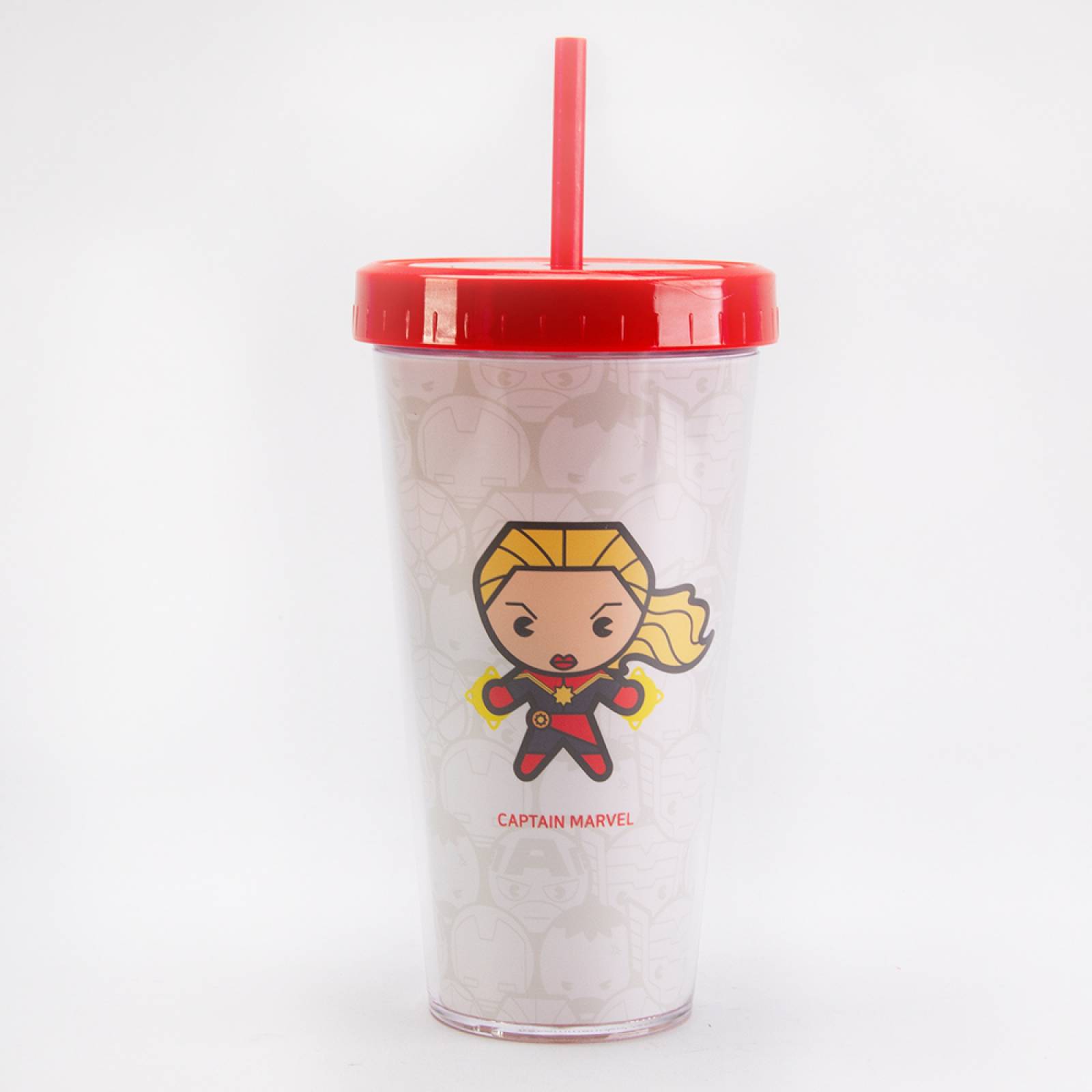 Vaso de plástico  Capitana Marvel  Multicolor  Mediano