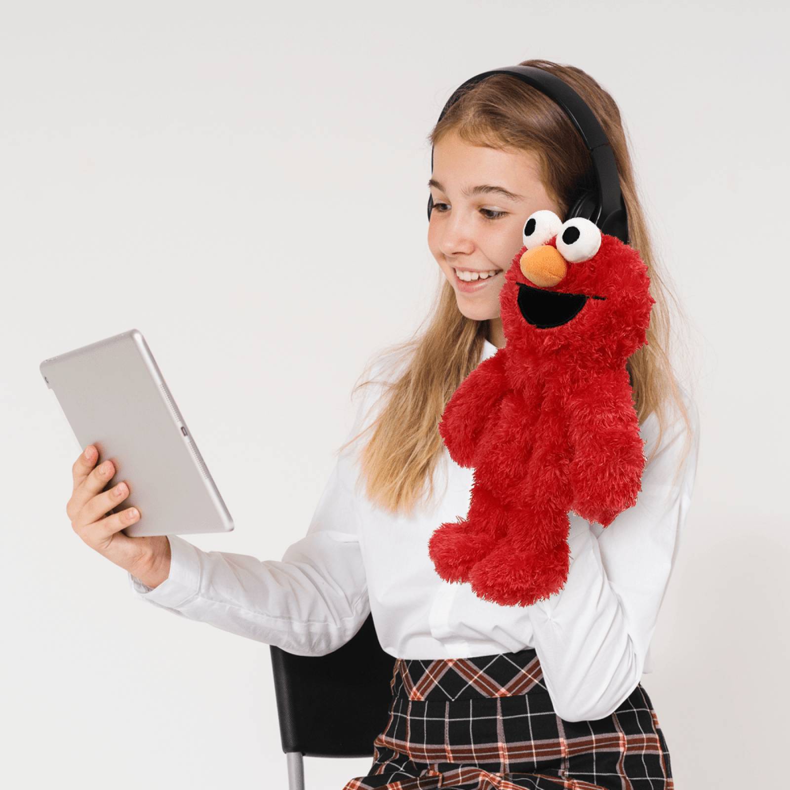 Miniso Peluche Sesame Street Elmo Marioneta De Mano  30 cm