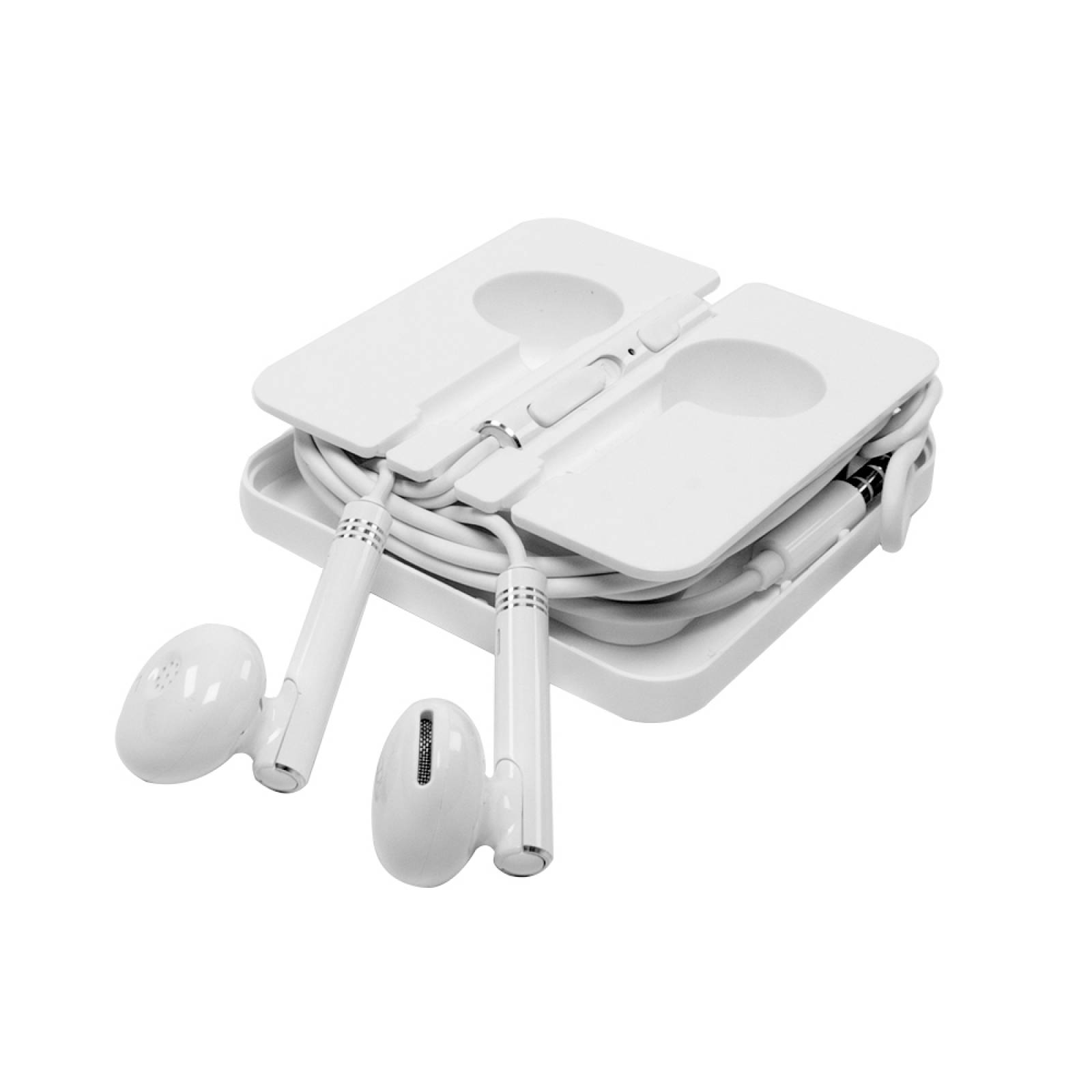 Miniso Audífonos De Cable Con Control Blancos