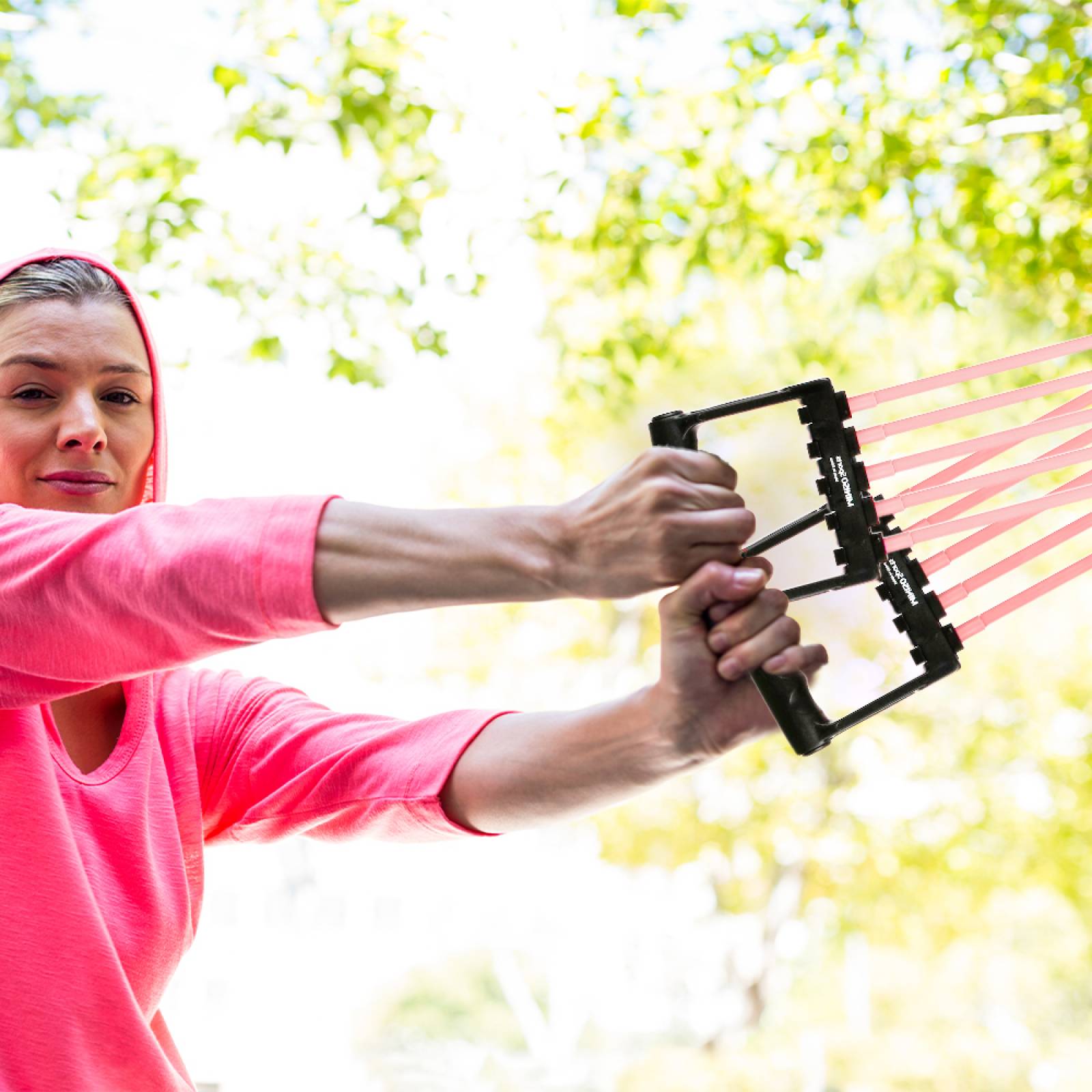 Miniso Bandas (Ligas) De Resistencia Extensor de Pecho Rojo