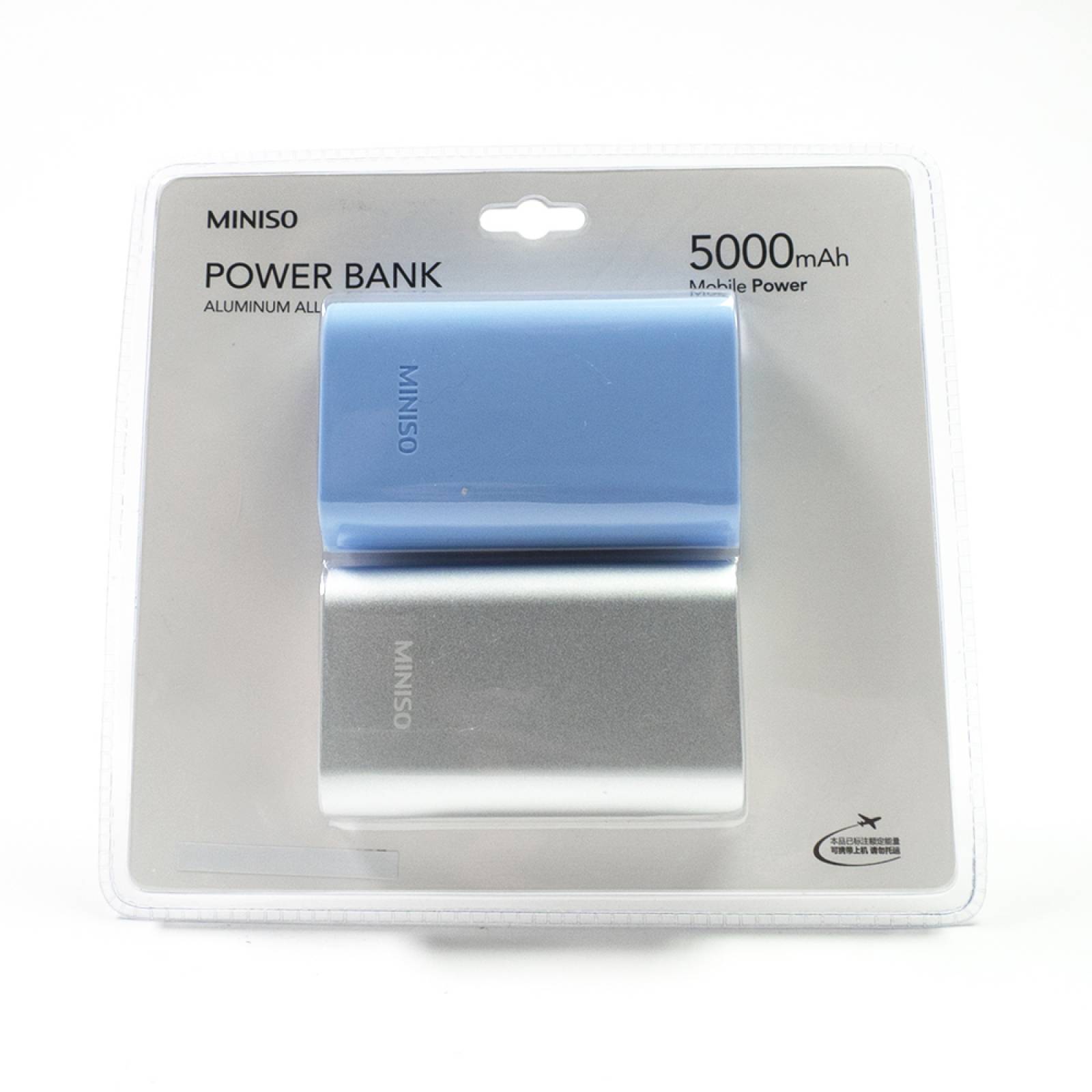 Miniso Batería de aleación de aluminio  Plateada  Chica