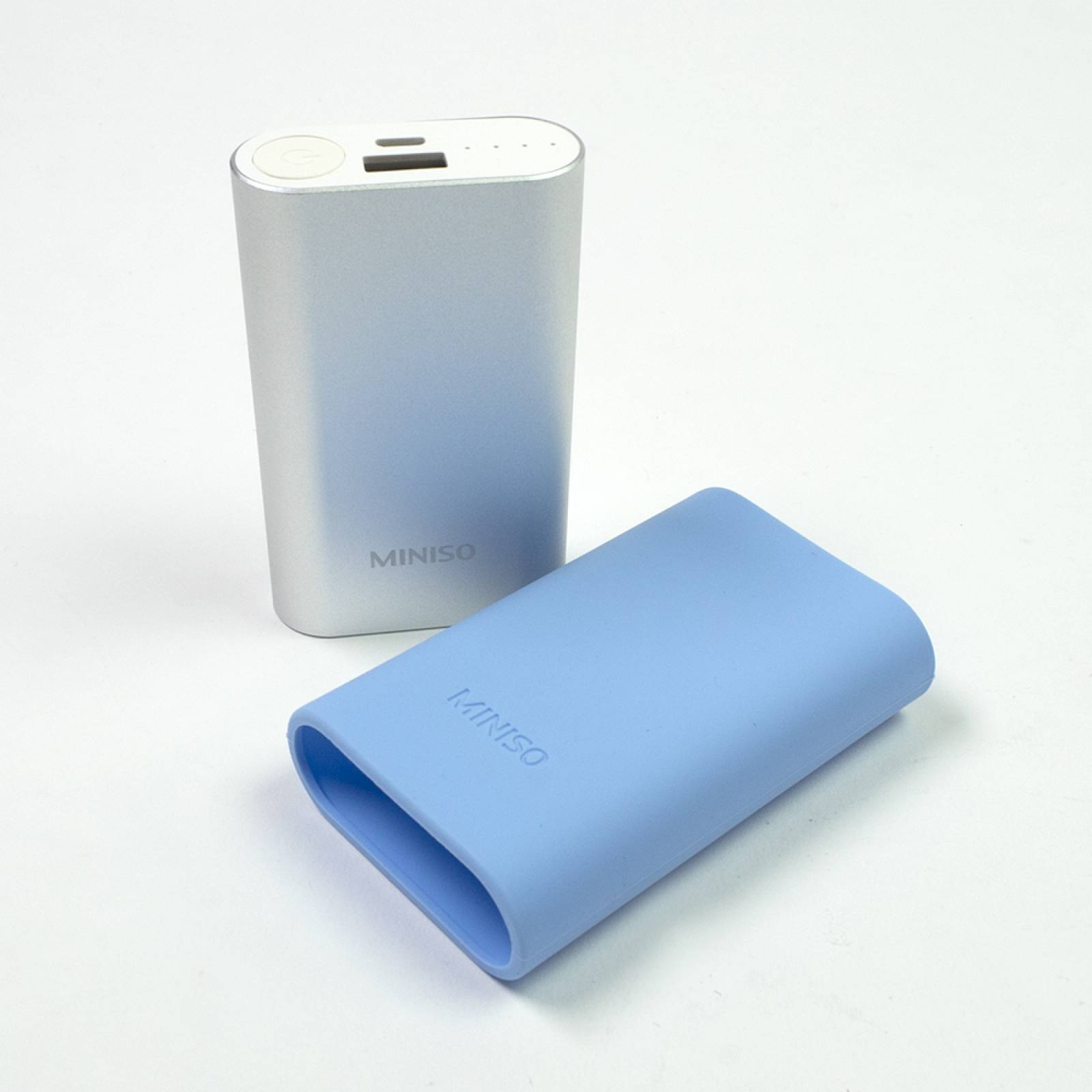 Miniso Batería de aleación de aluminio  Plateada  Chica