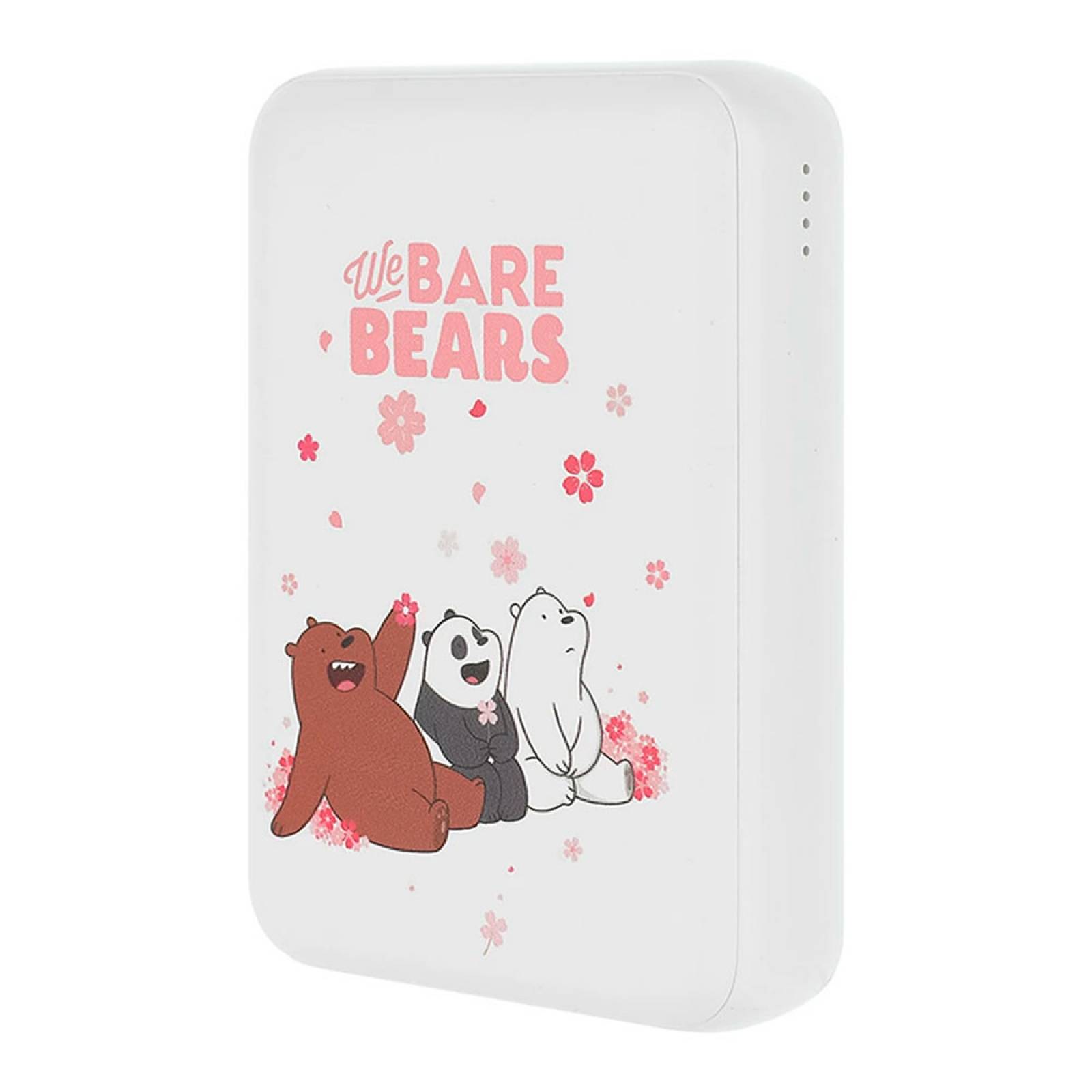 Miniso Batería Portátil Power Bank We Bare Bears 10 000 mAh  Blanco