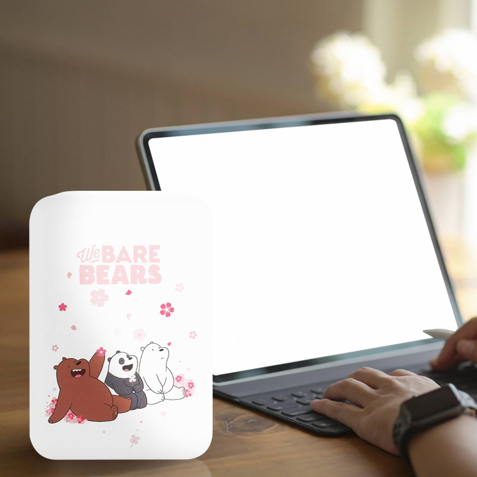 Miniso Batería Portátil Power Bank We Bare Bears 10 000 mAh  Blanco