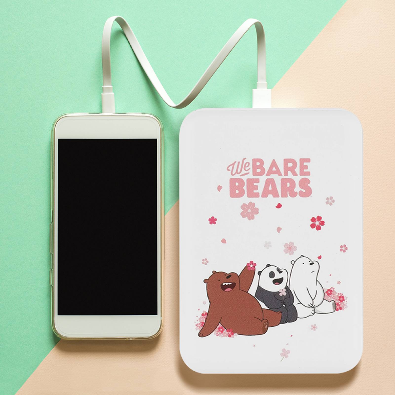 Miniso Batería Portátil Power Bank We Bare Bears 10 000 mAh  Blanco