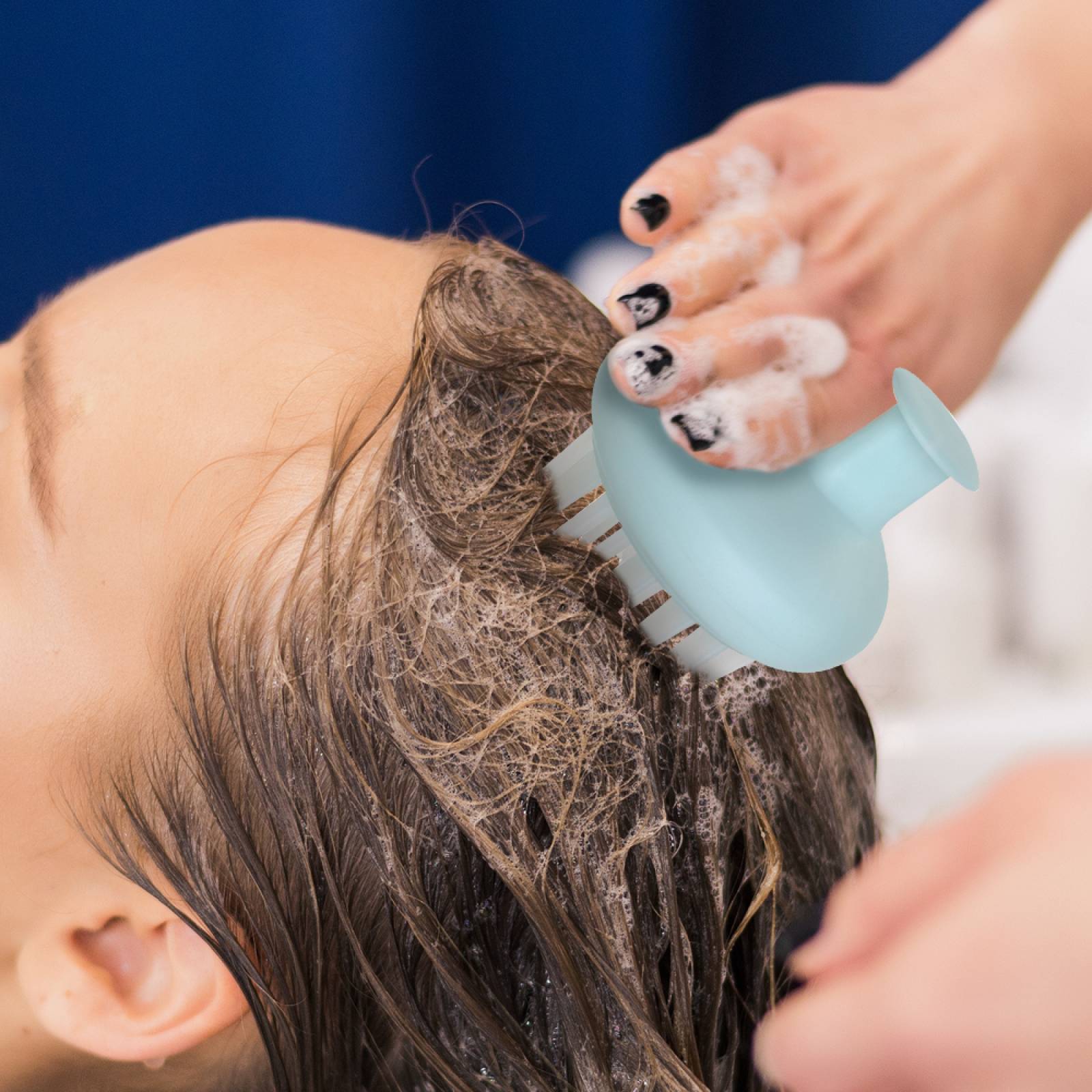 Miniso Cepillo Para Cabello MOD EP1149 CE Masajeador De Shampoo Azul