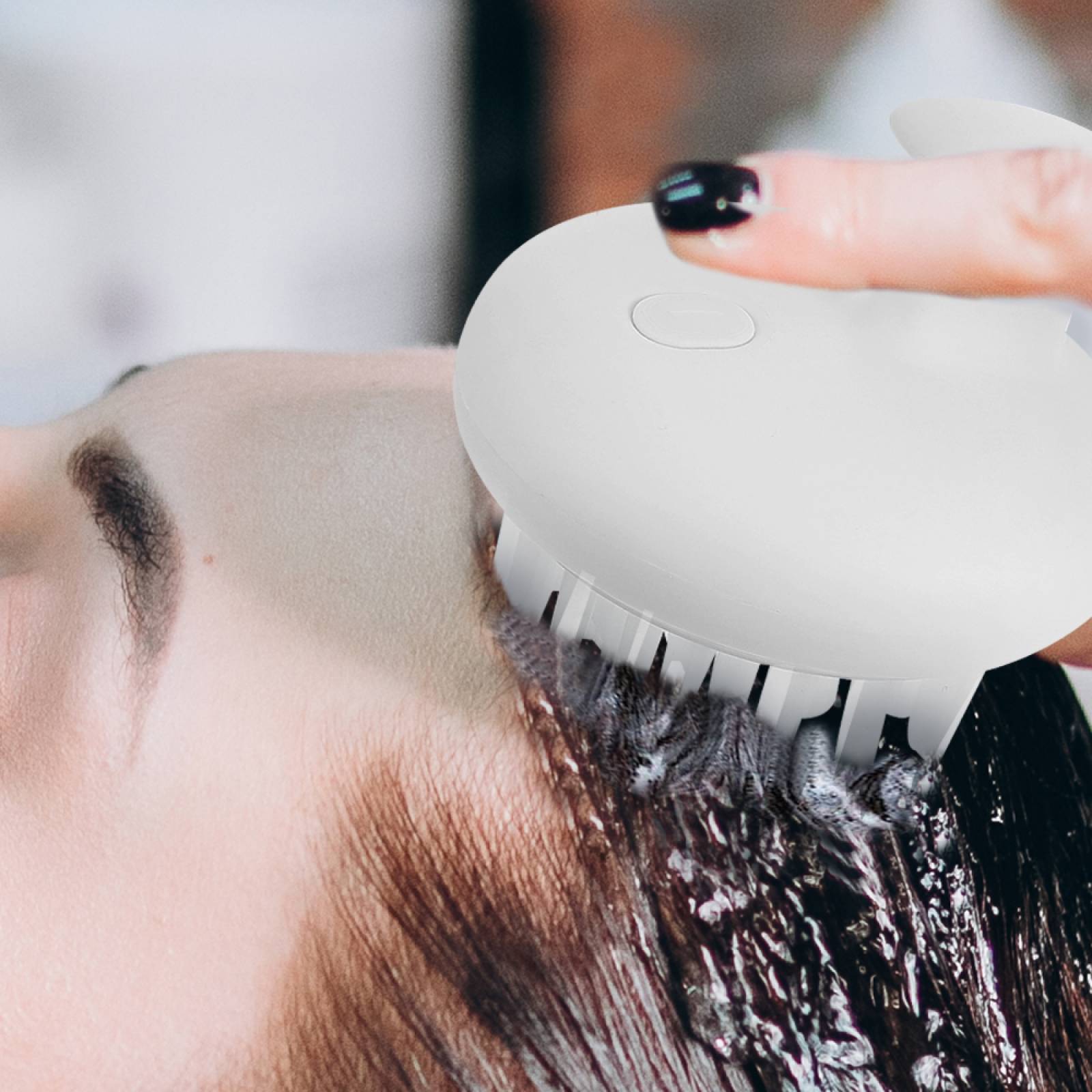 Miniso Cepillo Para Cabello  MOD EP1149 CE Masajeador De Shampoo Blanco