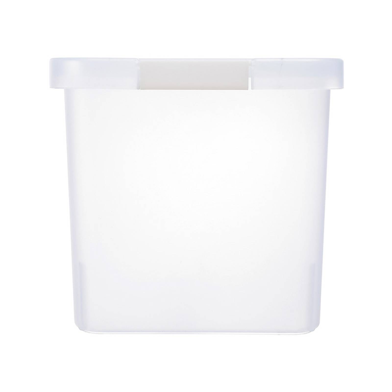 Miniso Caja De Almacenamiento Rectangular Con Tapa De Plástico Mate 37x24 cm