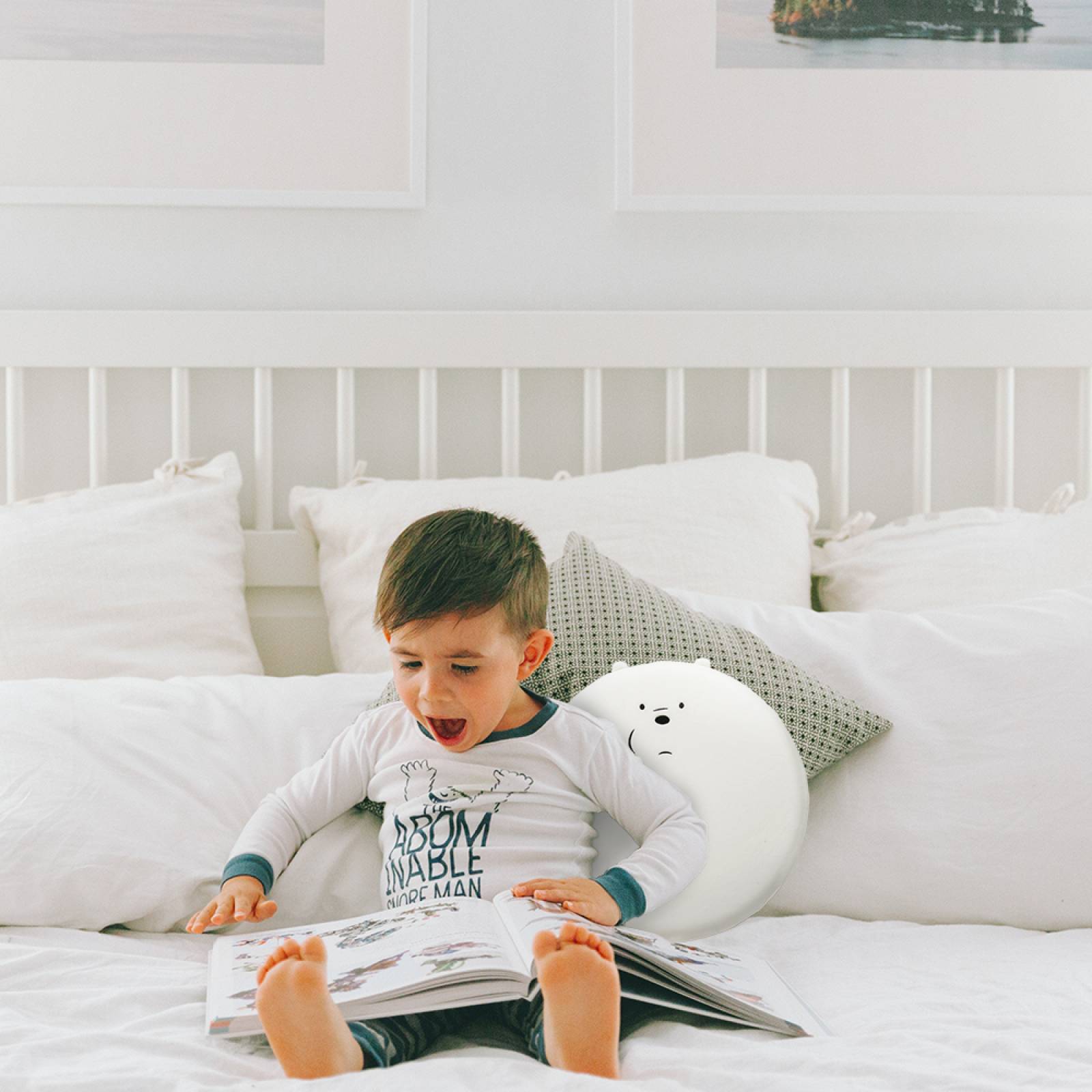 Miniso Cojín Circular We Bare Bears Polar 40 cm