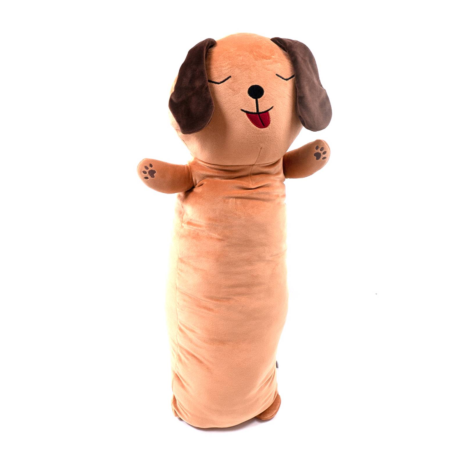 Miniso Cojín Largo De Perro Café 96x35x16 cm