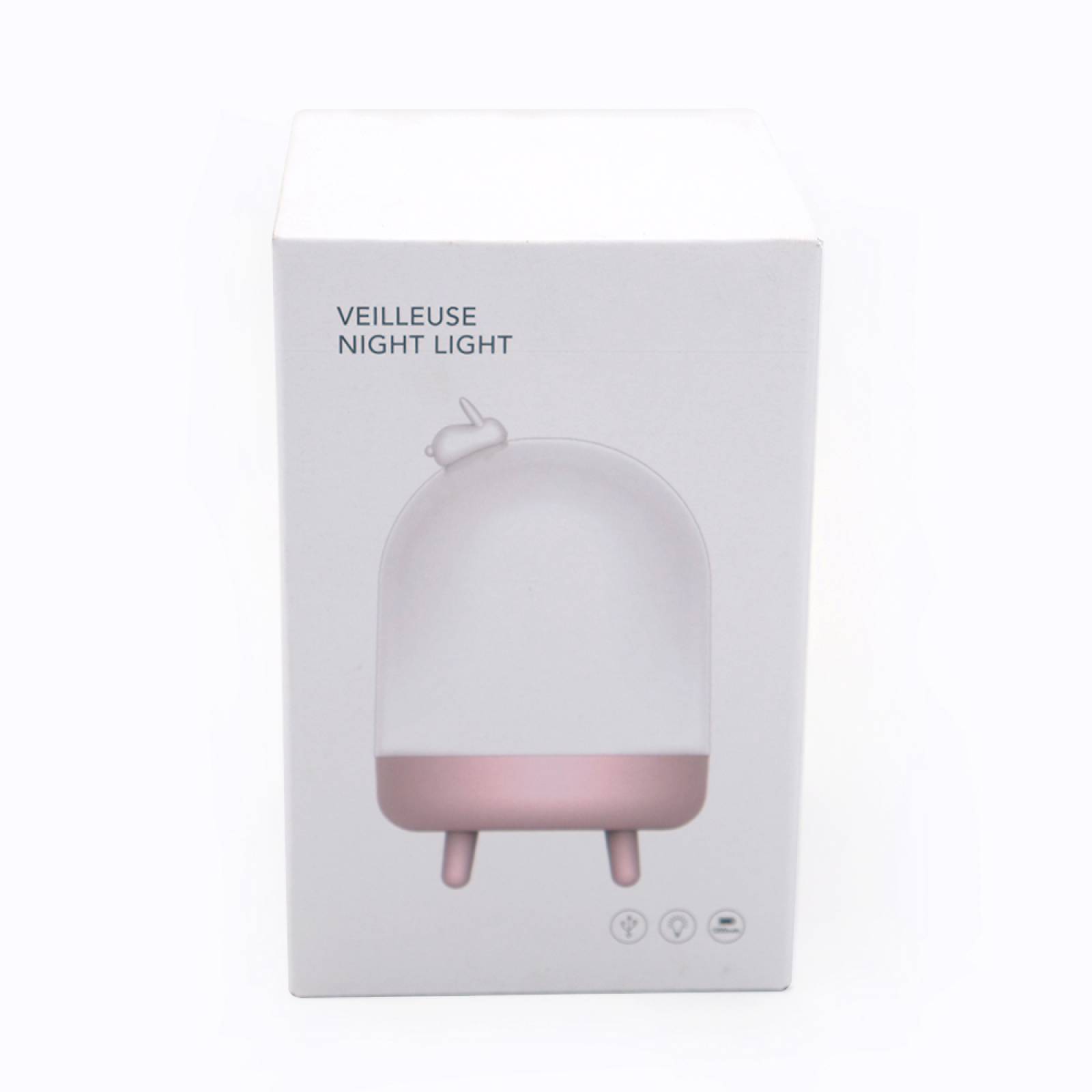 Miniso Lámpara Con Luz De Noche Rosa