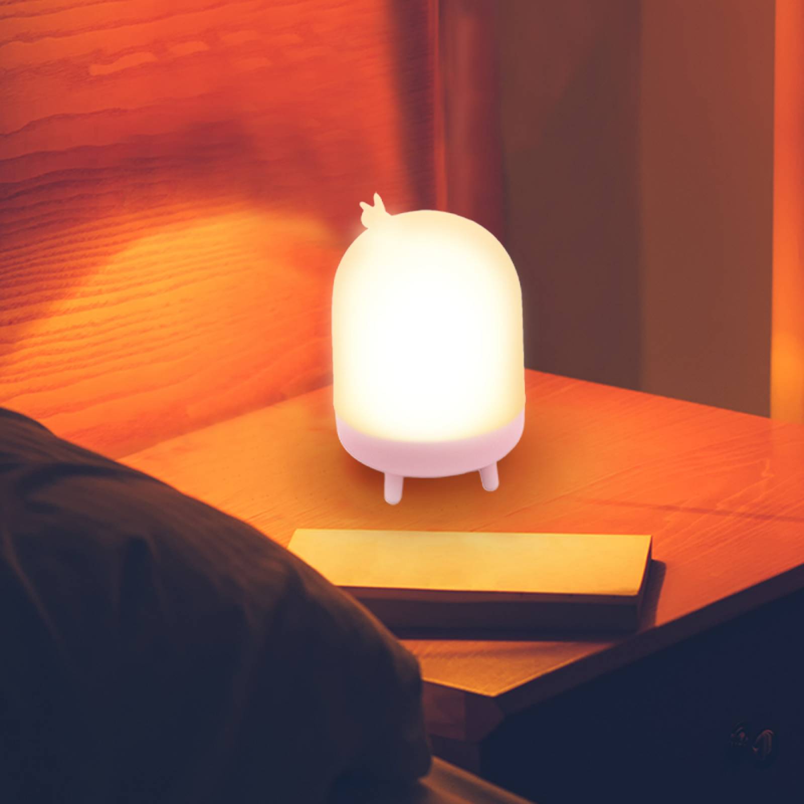 Miniso Lámpara Con Luz De Noche Rosa