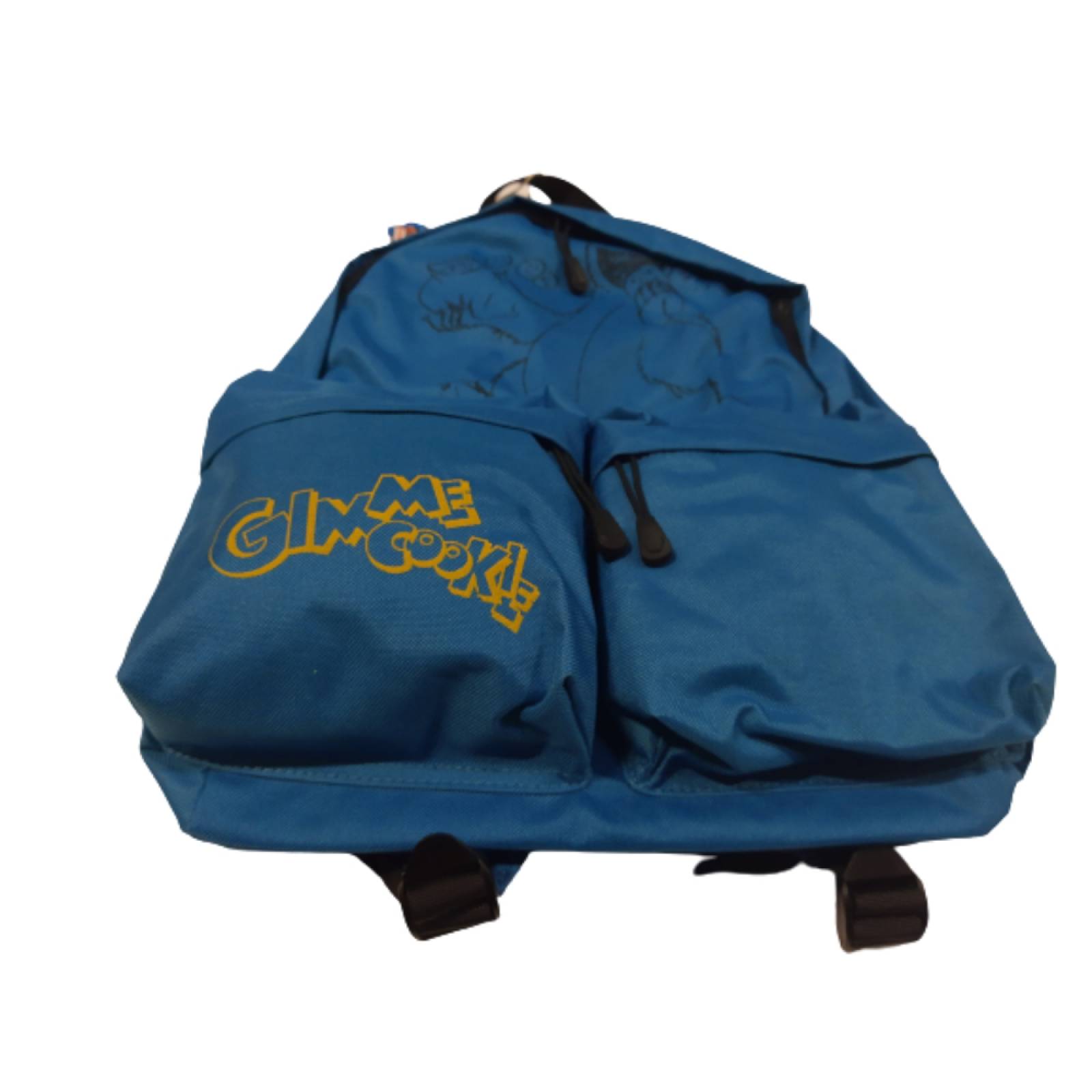 Miniso Mochila Sesame Street Come Galletas Escolar Con Doble Bolsa Frontal  Azul