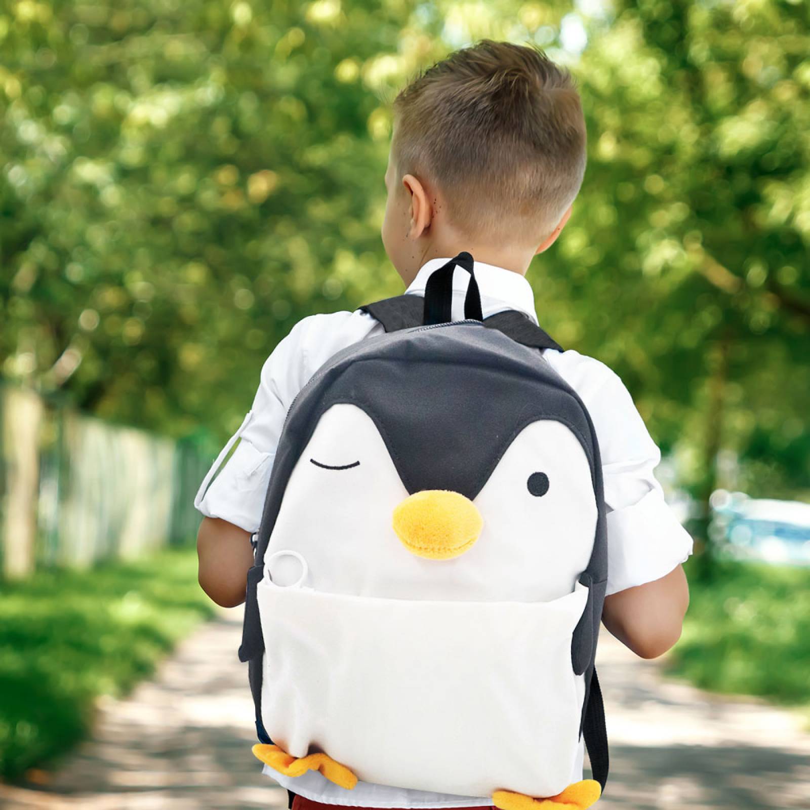 Miniso Mochila Escolar Con Detalles De Ping ino