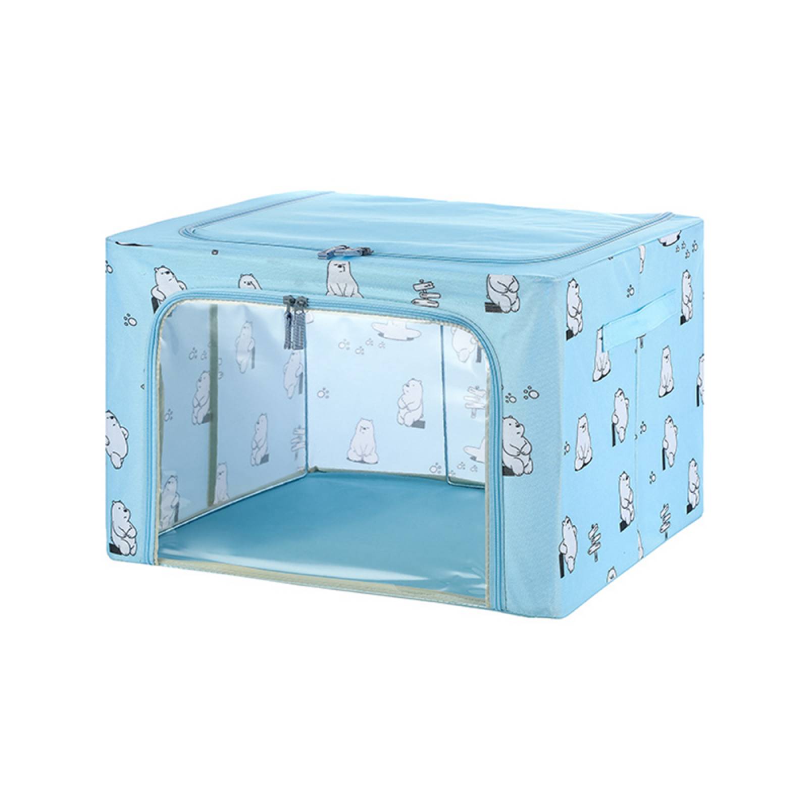 Miniso Organizador We Bare Bears Polar De Tela Ventana Frontal Azul 53 x 43 cm