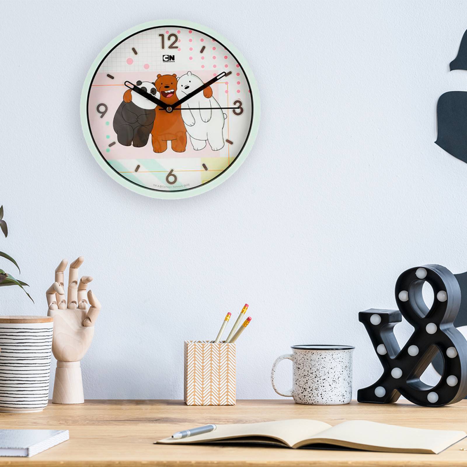 Miniso Reloj We Bare Bears De Pared