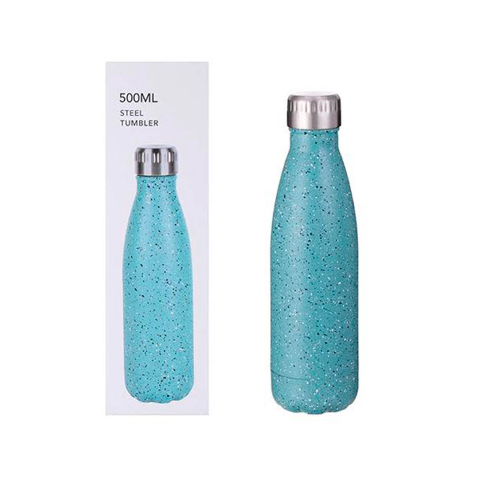 Miniso Termo Tipo Botella De Acero  Verde Turquesa 500 ml