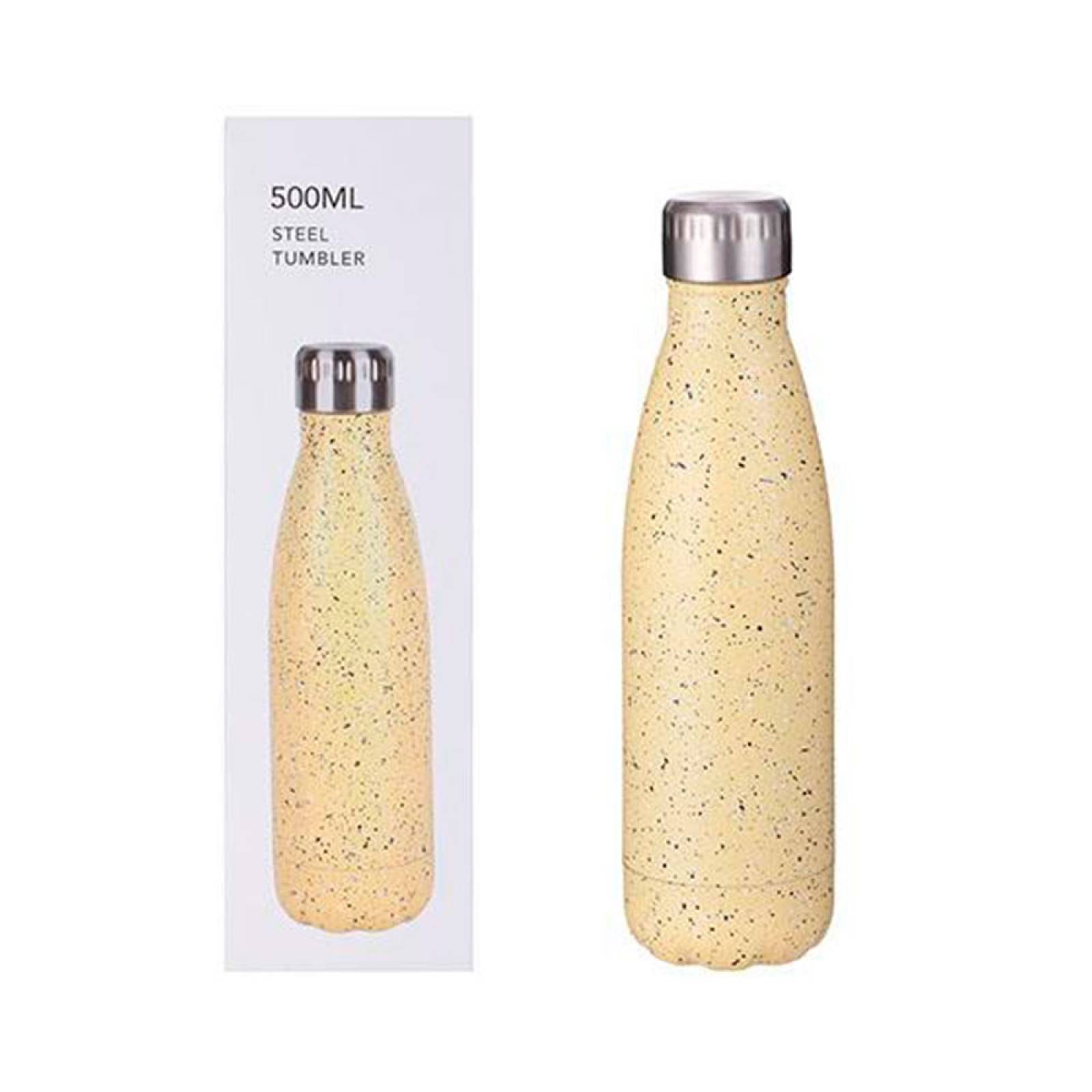 Miniso Termo Tipo Botella De Acero Amarillo Claro 500 ml