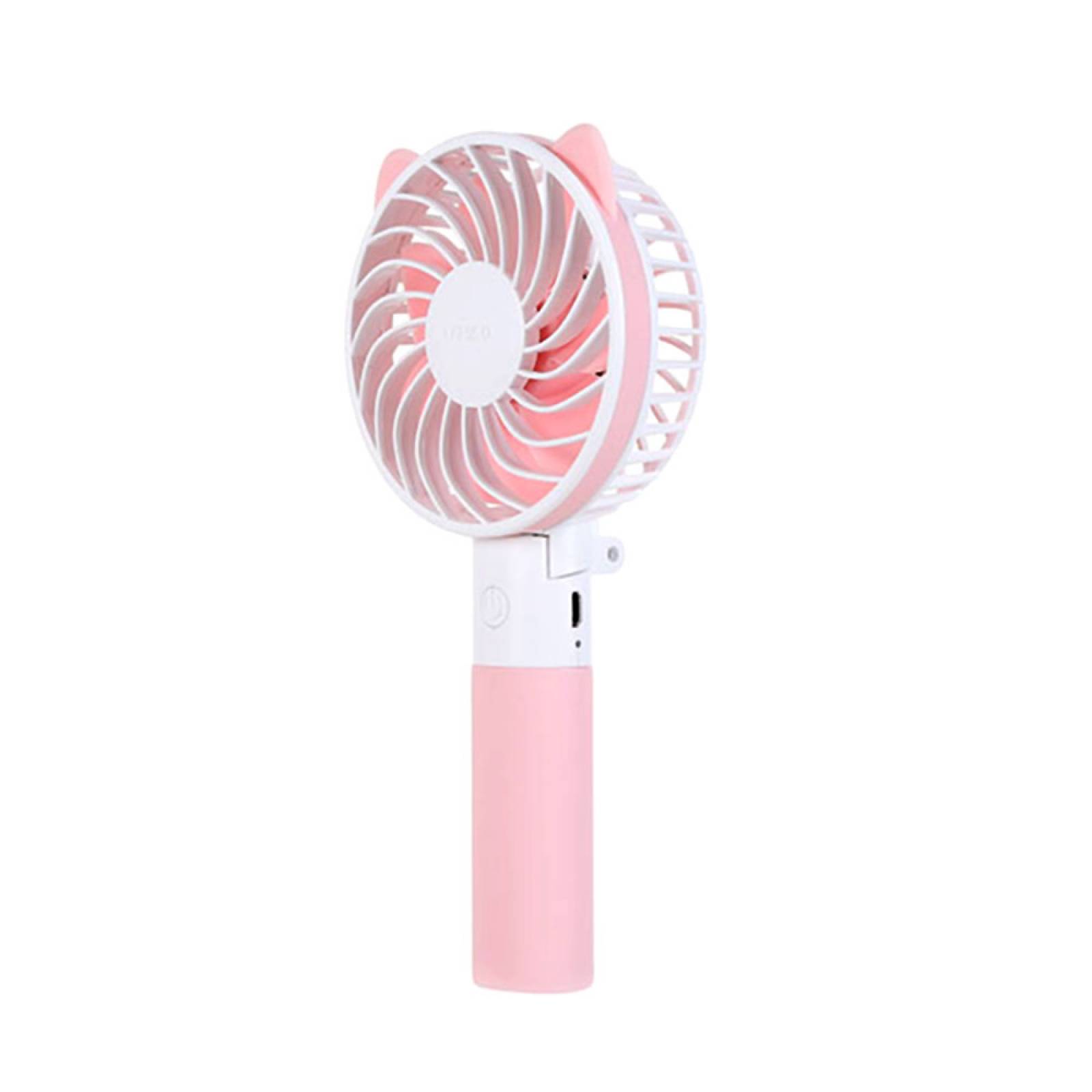 Miniso Ventilador Plegable Con Orejas De Gato MOD MS L2893 Rosa