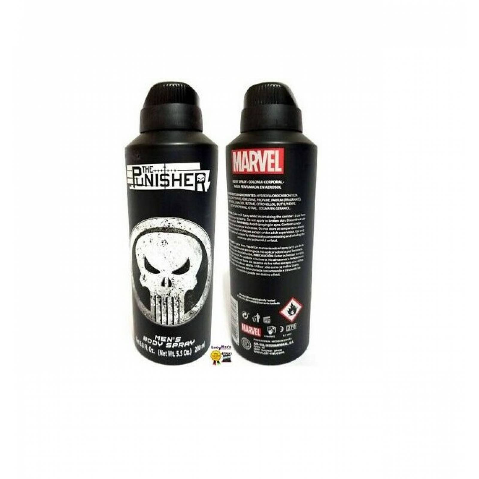 PERFUME MARVEL THE PUNISHER 200 ML BODY SPRAY ORIGINAL