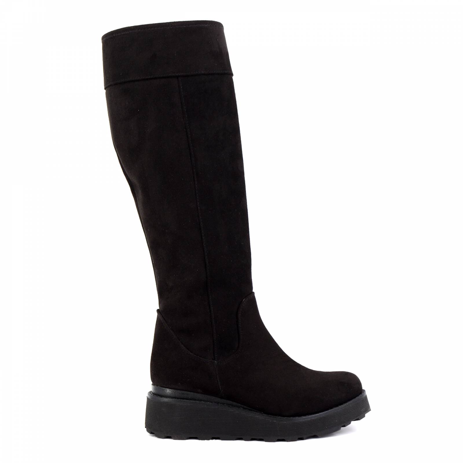 Bota Dama Ozono 666804 Negro Gamuza