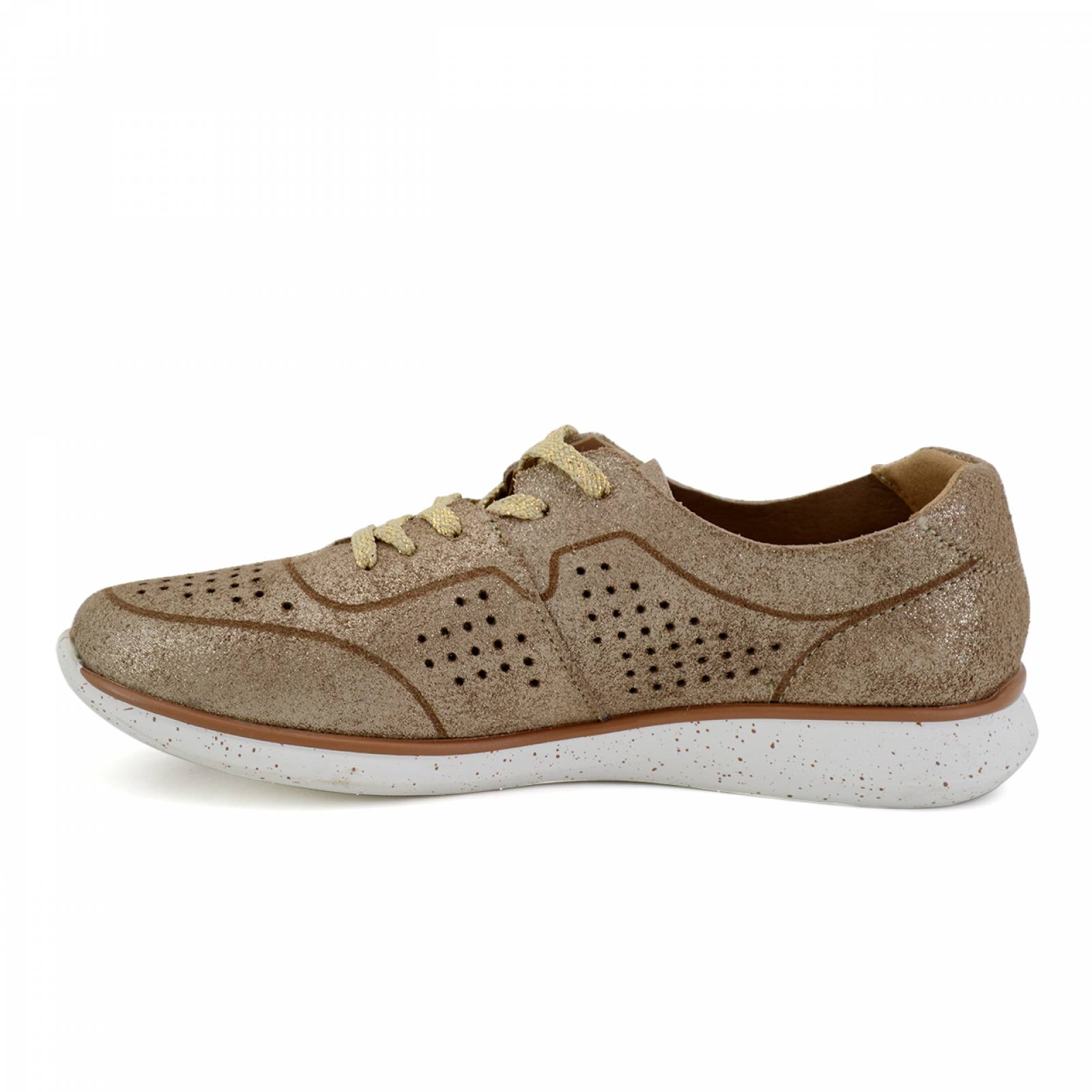 Tenis Flexi para Mujer 28213 Dorado [FFF2611] 