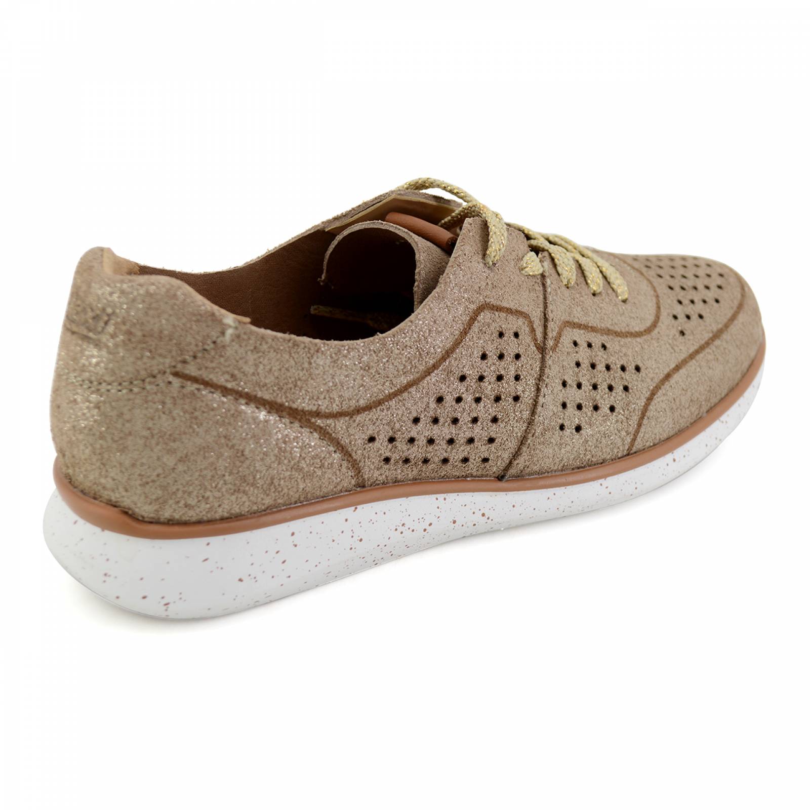 Tenis Flexi para Mujer 28213 Dorado [FFF2611] 