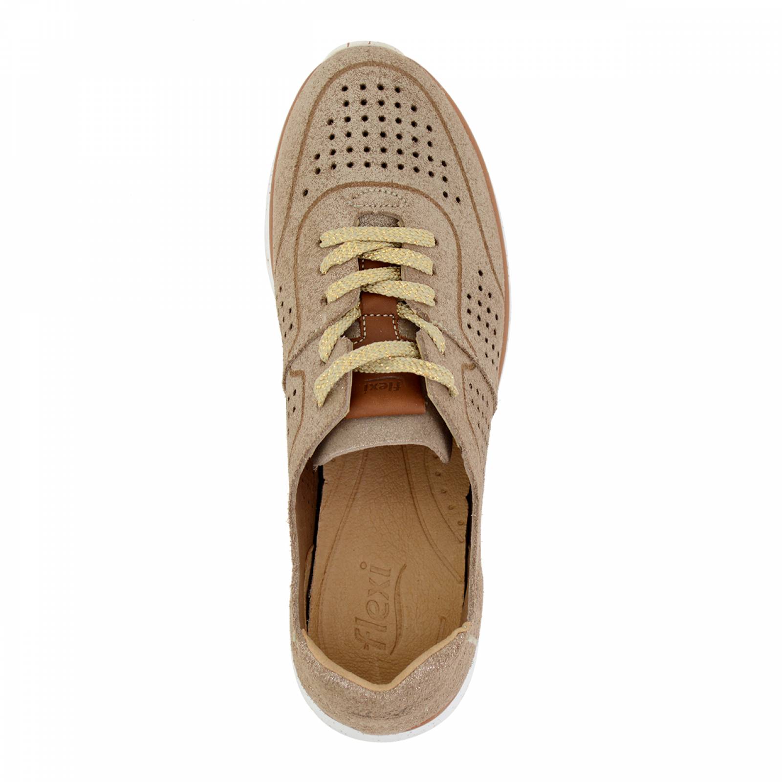 Tenis Flexi para Mujer 28213 Dorado [FFF2611] 