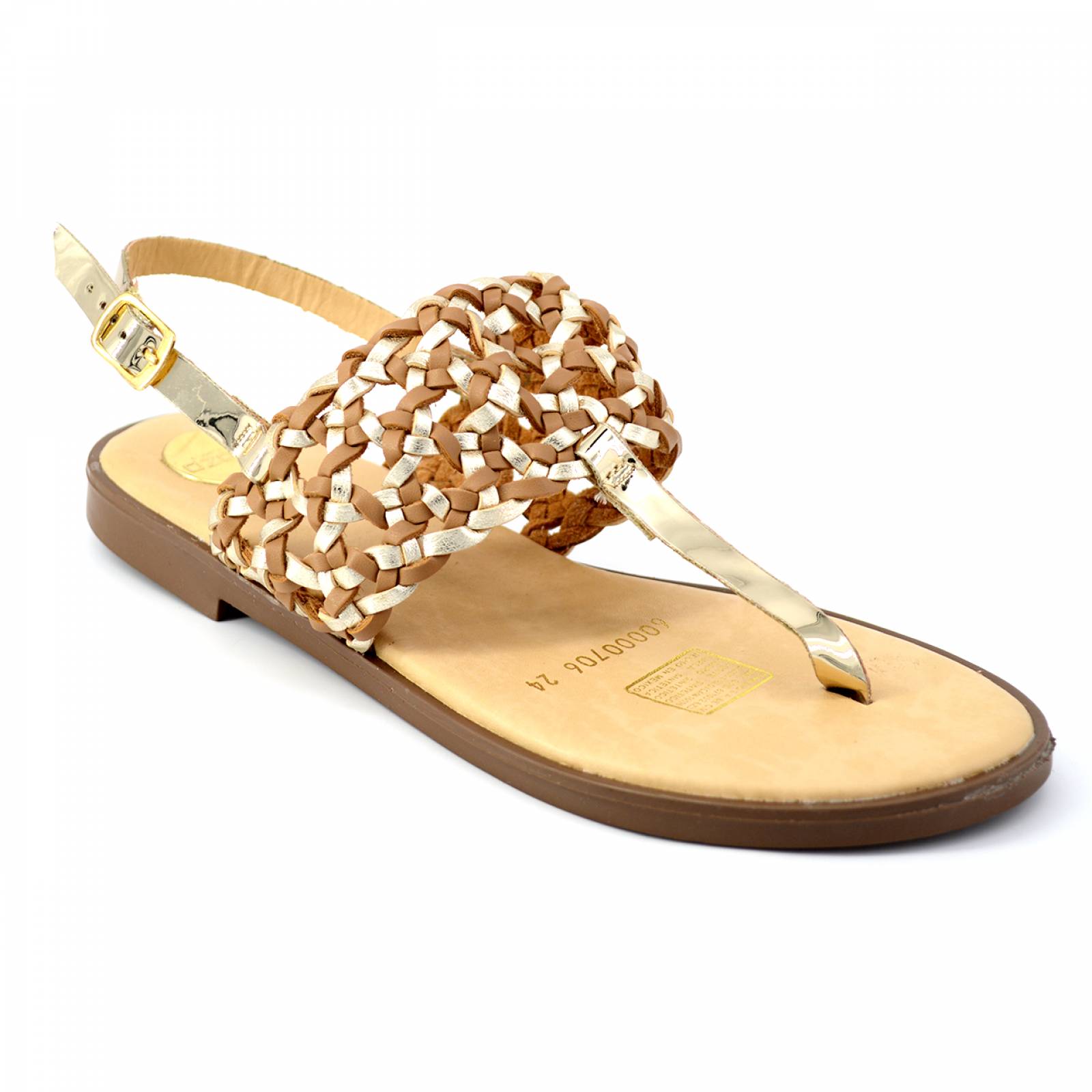 Sandalias Ozono para Mujer 60000706-3 Dorado [OZO2569] 