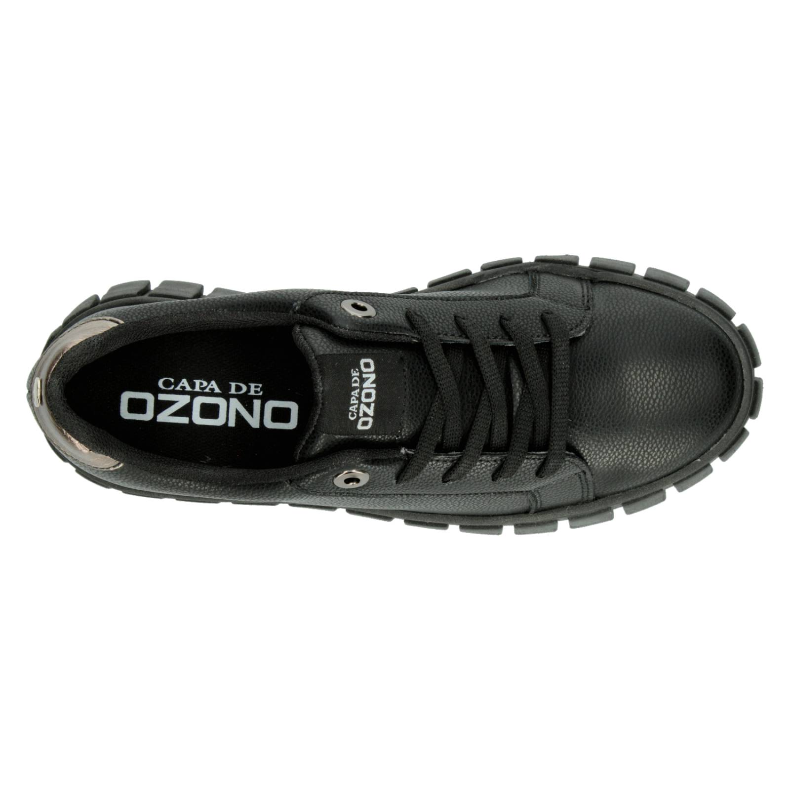 Tenis Plataforma Negro para Mujer [OZO2832] 