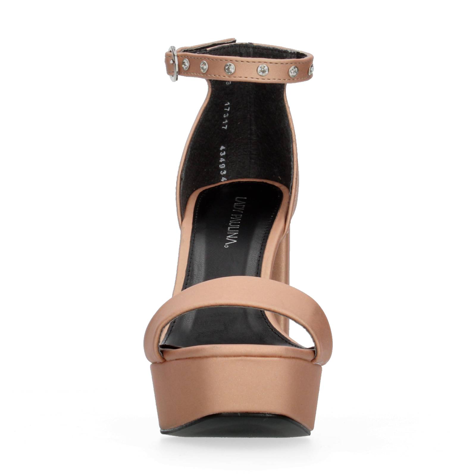 Sandalias de Fiesta Paulina Rose Gold para Mujer [PAU872] 