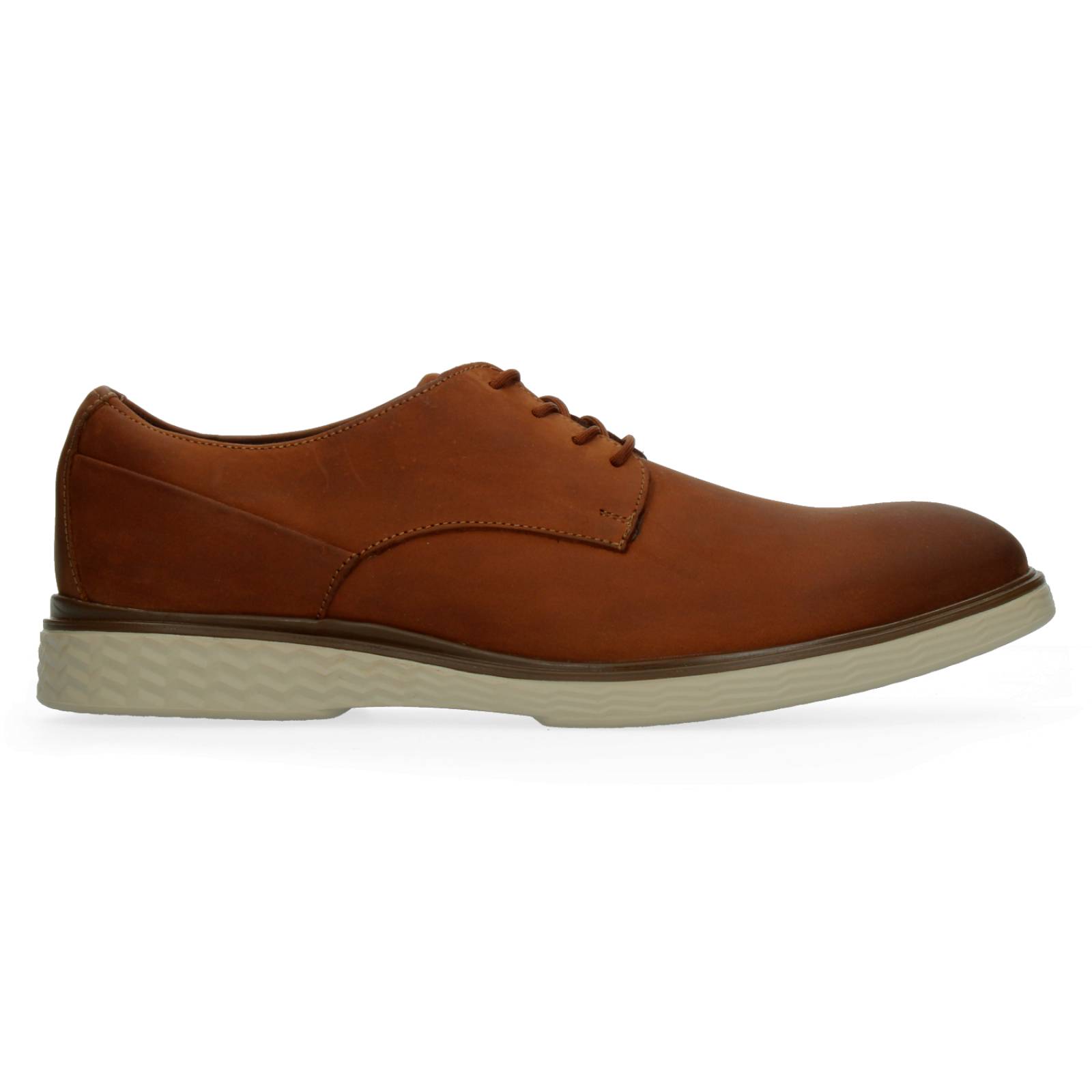 Zapato Flexi Derby Liso Cafe Para Hombre [FFF3386] 