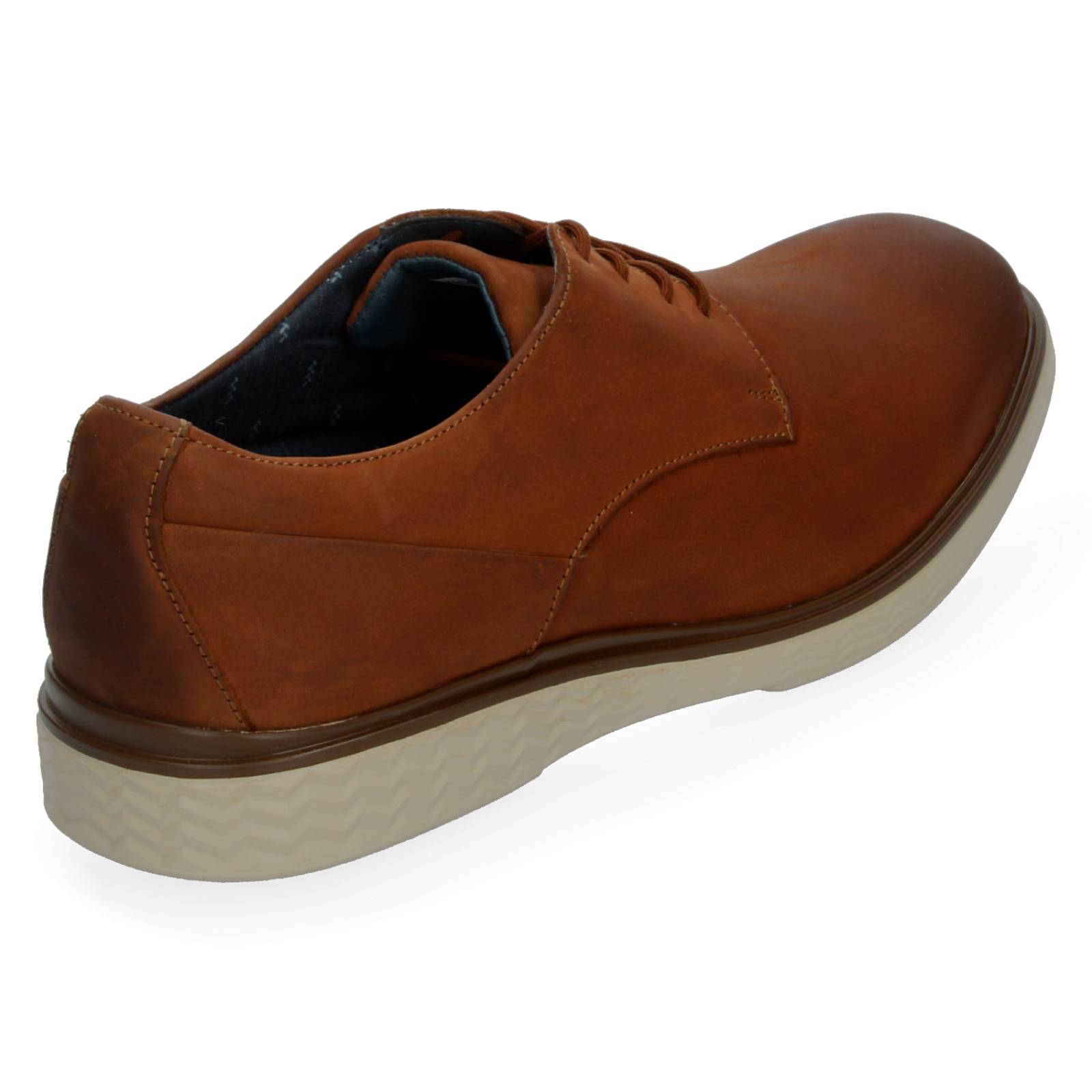 Zapato Flexi Derby Liso Cafe Para Hombre [FFF3386] 