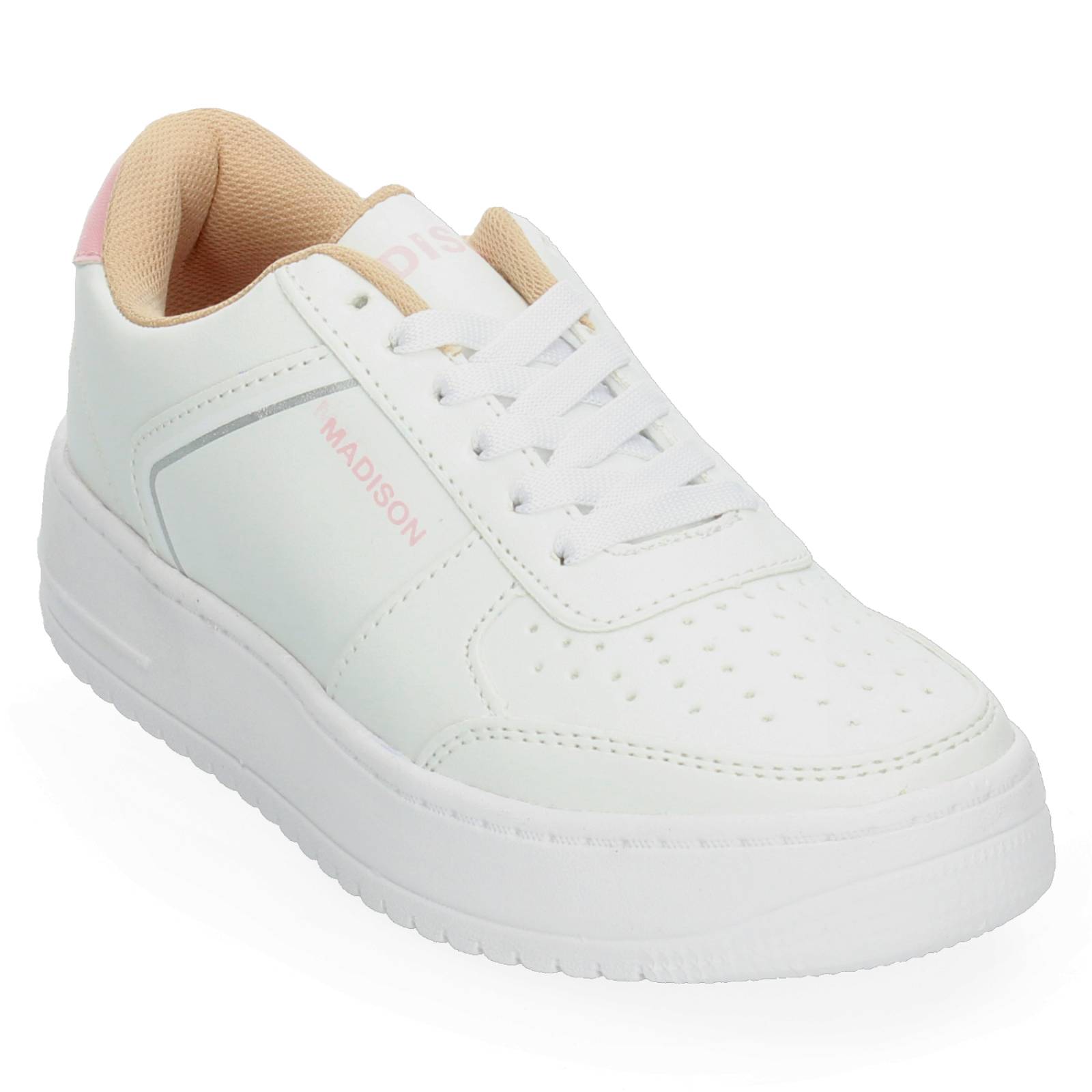Tenis con Plataforma Blanco para Mujer [MAD14] 