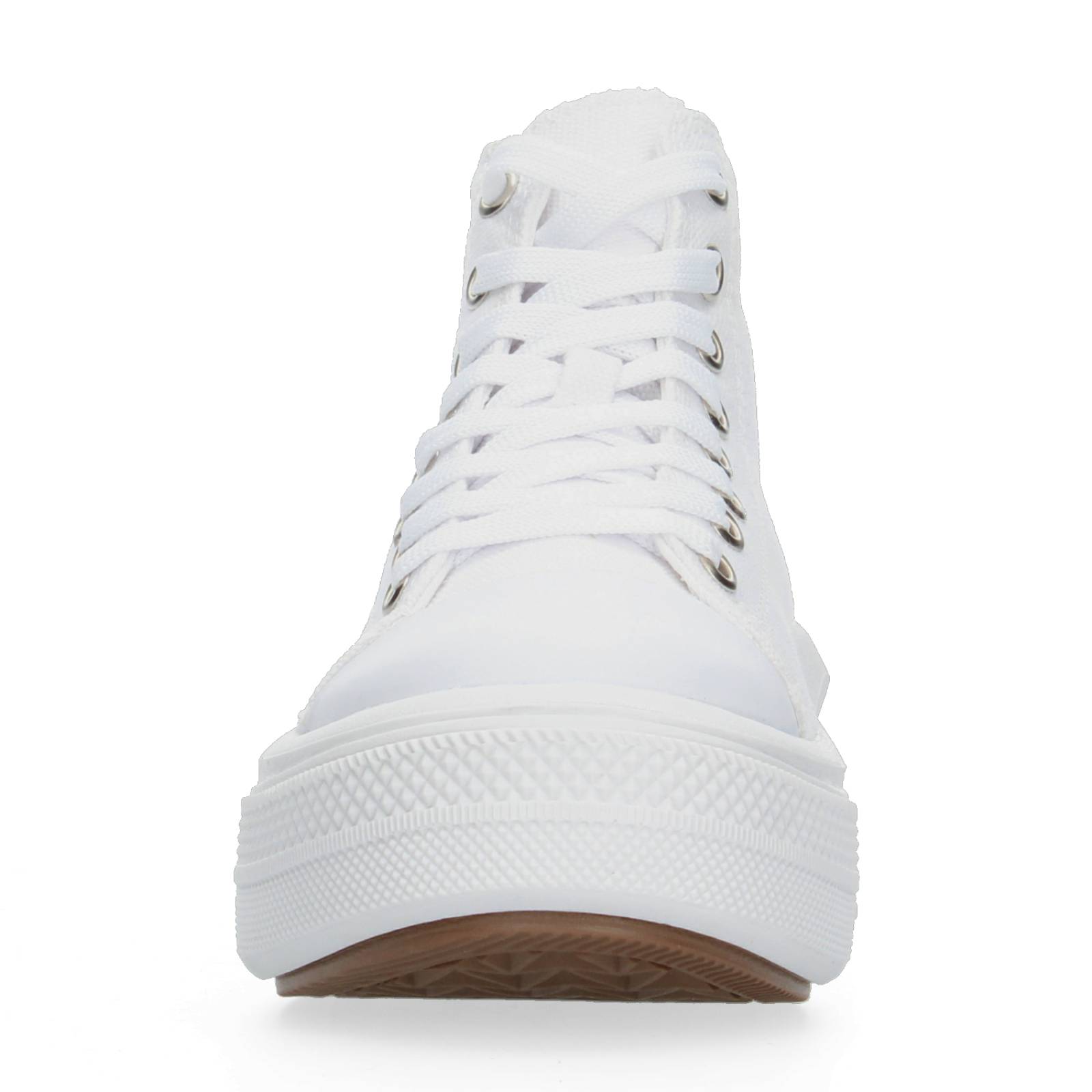 Tenis Bota con Plataforma Blanco para Mujer [MAD20] 