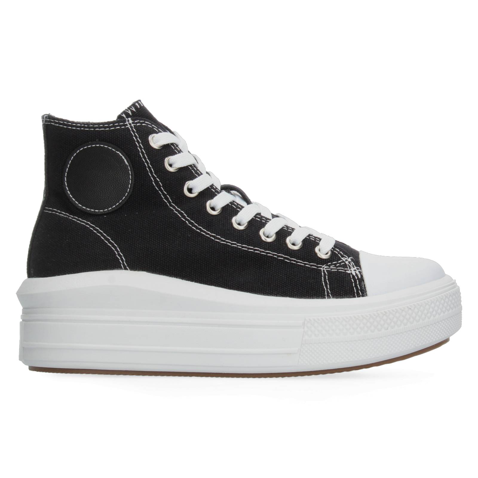 Tenis Bota con Plataforma Negro para Mujer [MAD22] 