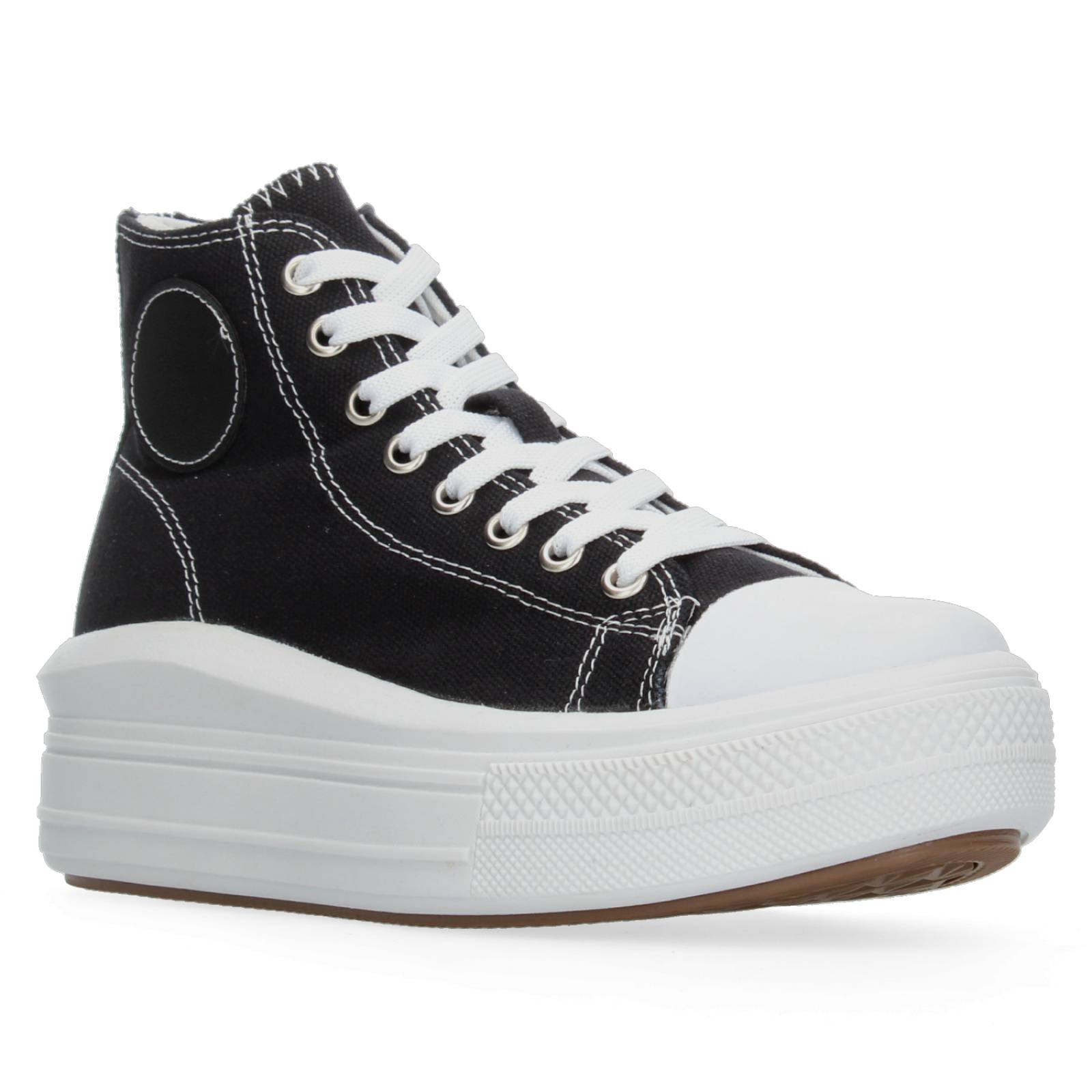 Tenis Bota con Plataforma Negro para Mujer [MAD22] 