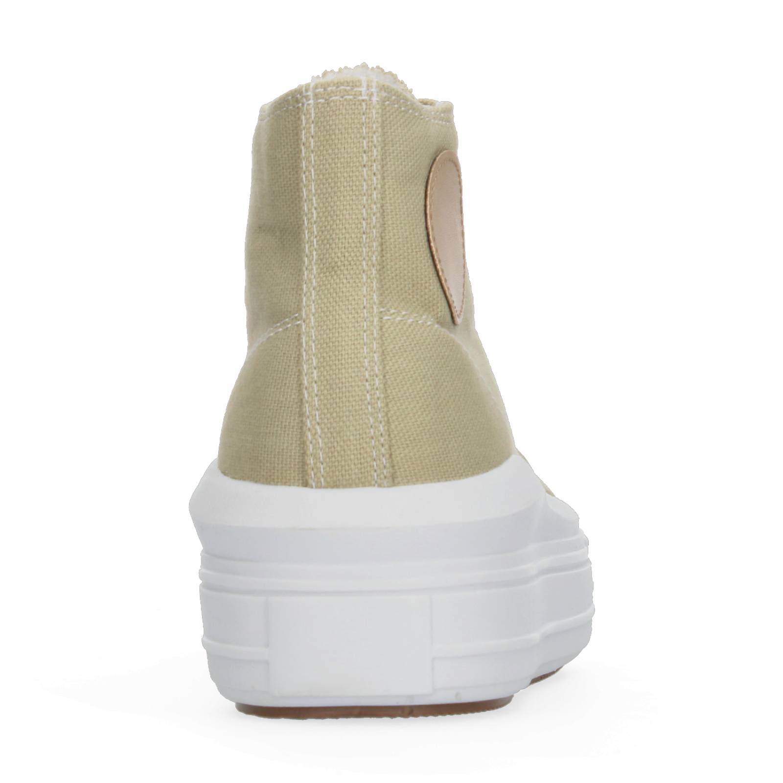 Tenis Bota con Plataforma Beige para Mujer [MAD21] 