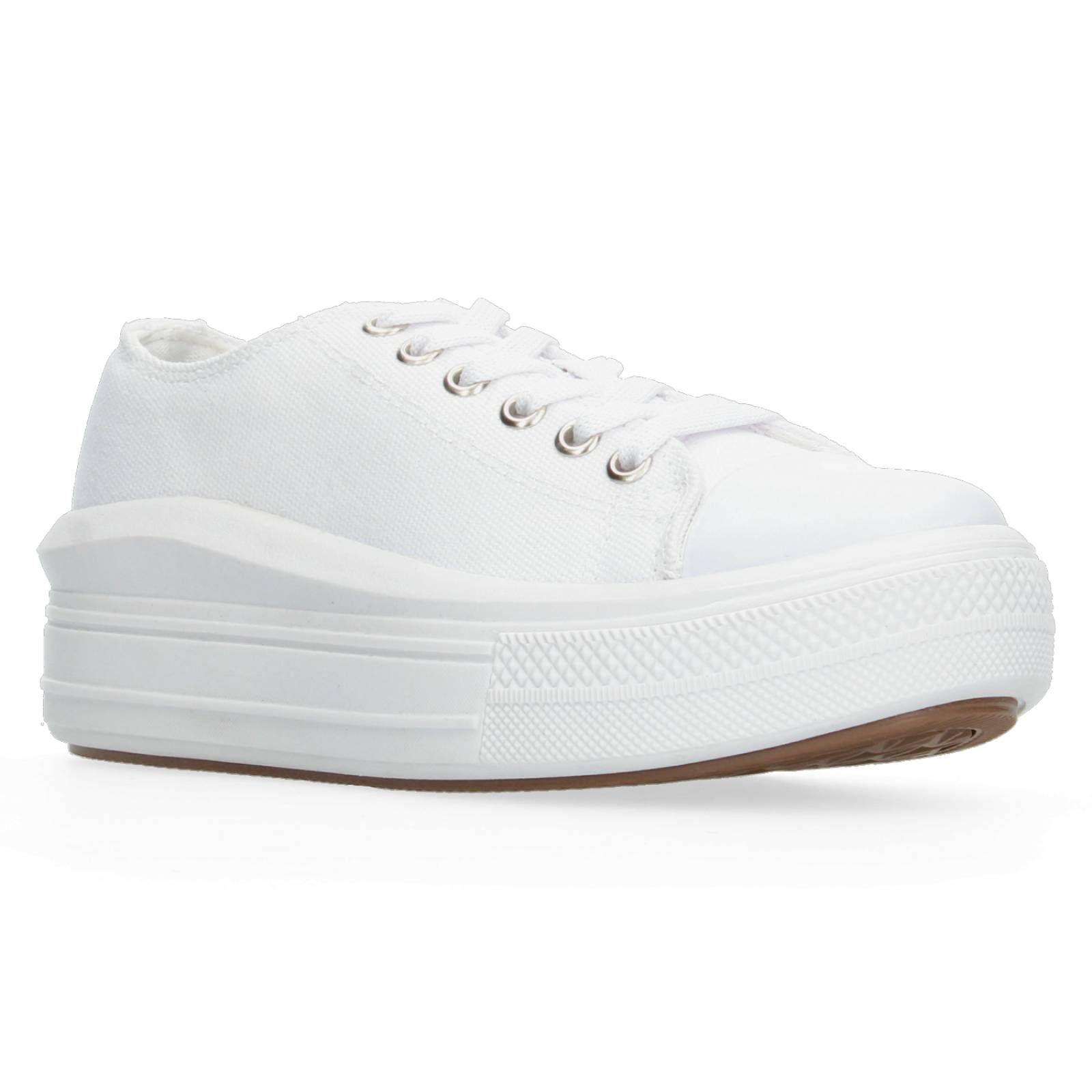 Tenis Plataforma Blanco para Mujer [MAD25] 
