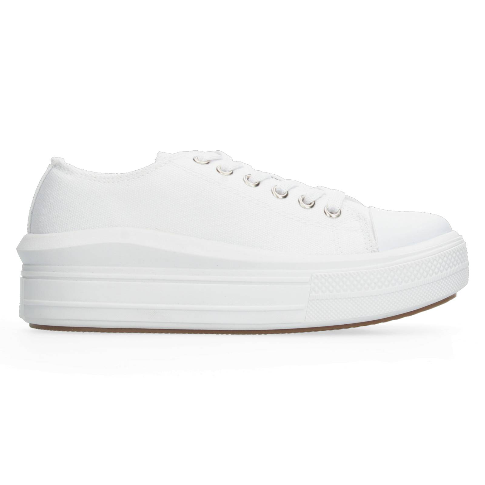 Tenis Plataforma Blanco para Mujer [MAD25] 