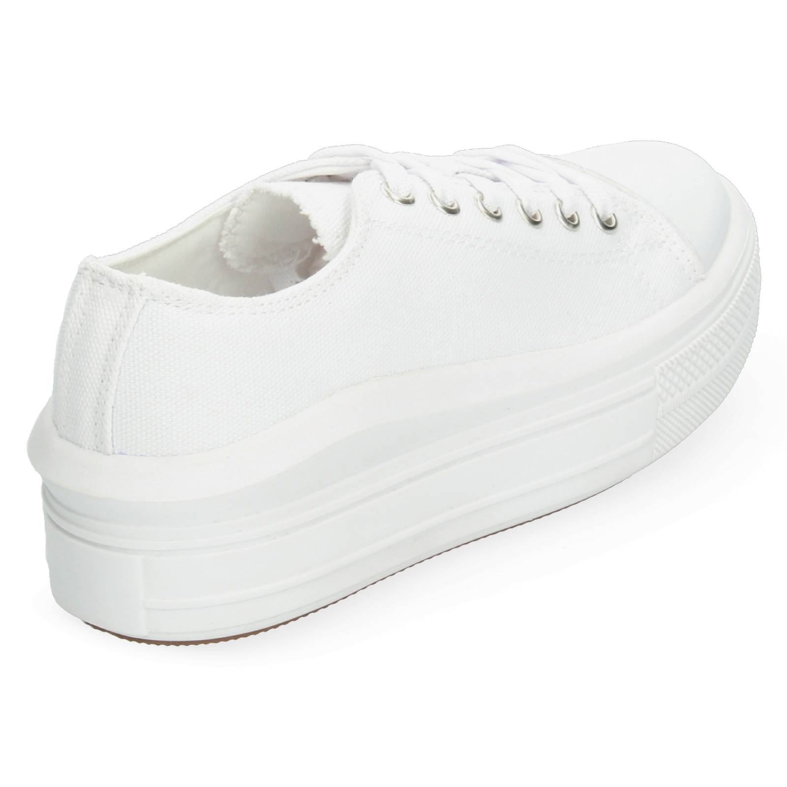 Tenis Plataforma Blanco para Mujer [MAD25] 