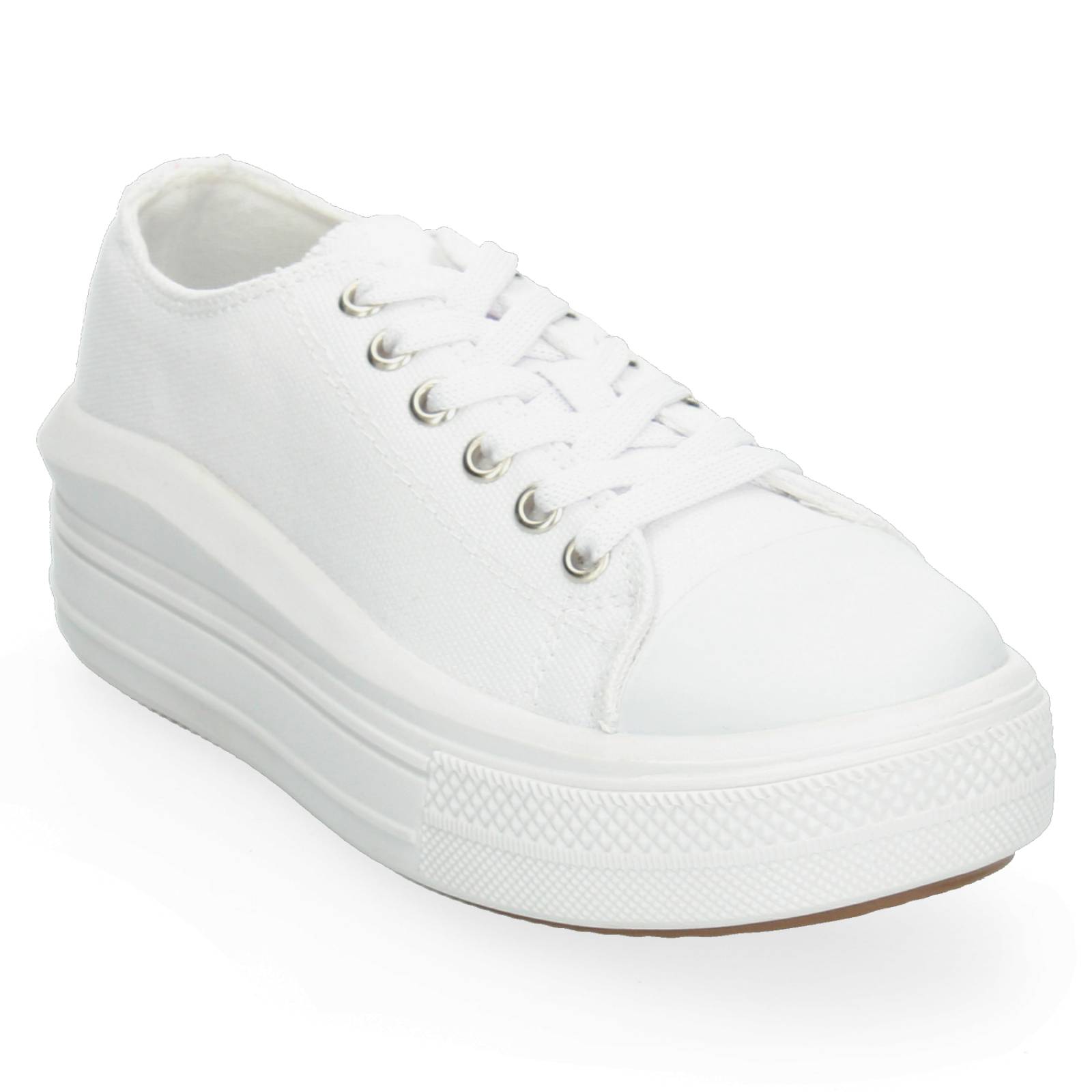 Tenis Plataforma Blanco para Mujer [MAD25] 
