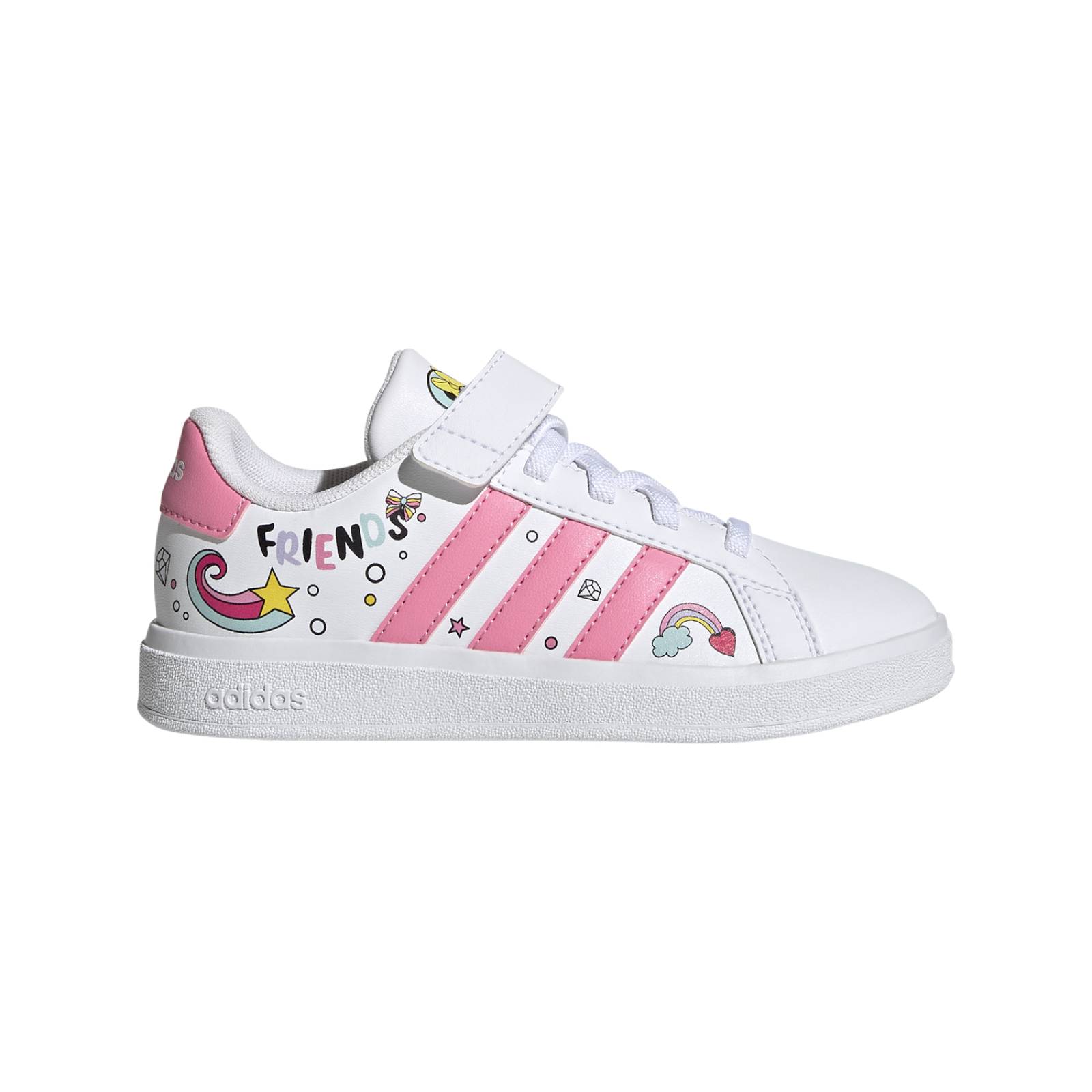 Tenis Adidas Grand Court x Disney Blanco para Niña [ADD2202] 