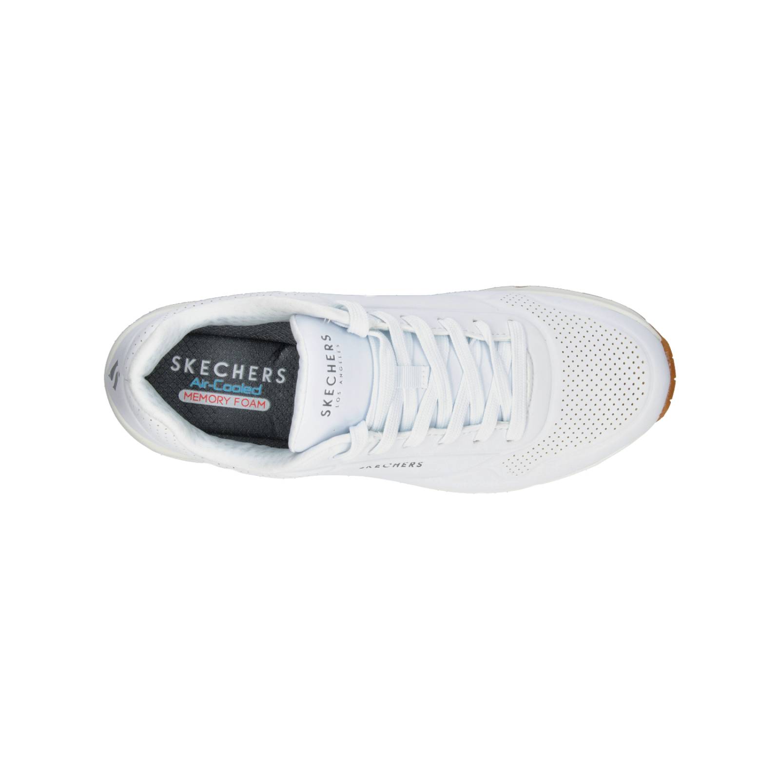 Zapatos skechers memory outlet foam para hombre blanco