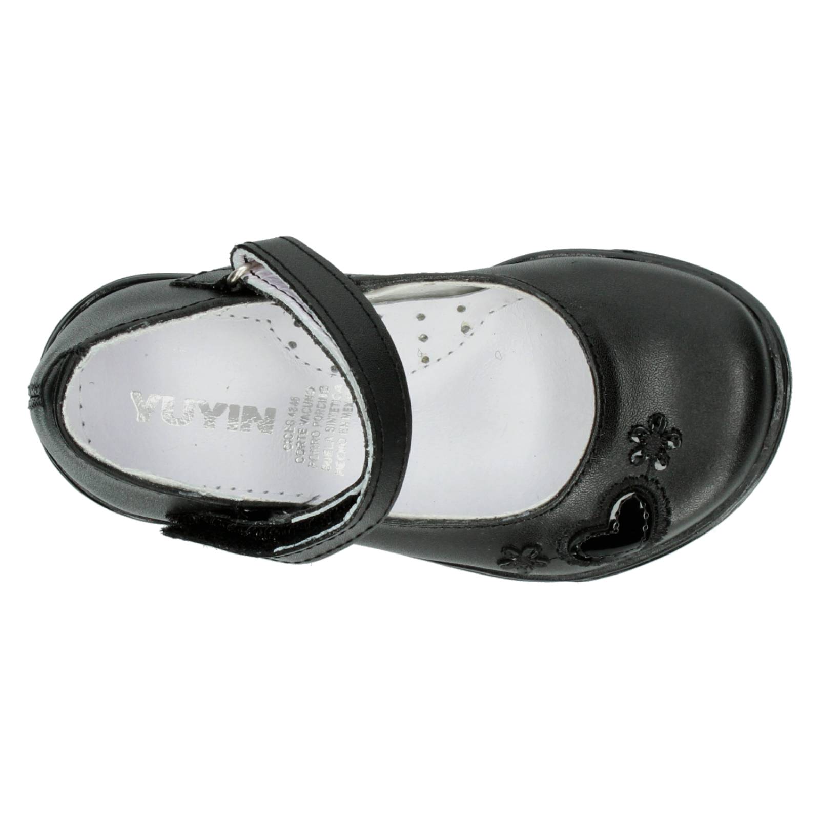 Zapato Escolar Yuyin Negro para Niña [YUY411] 