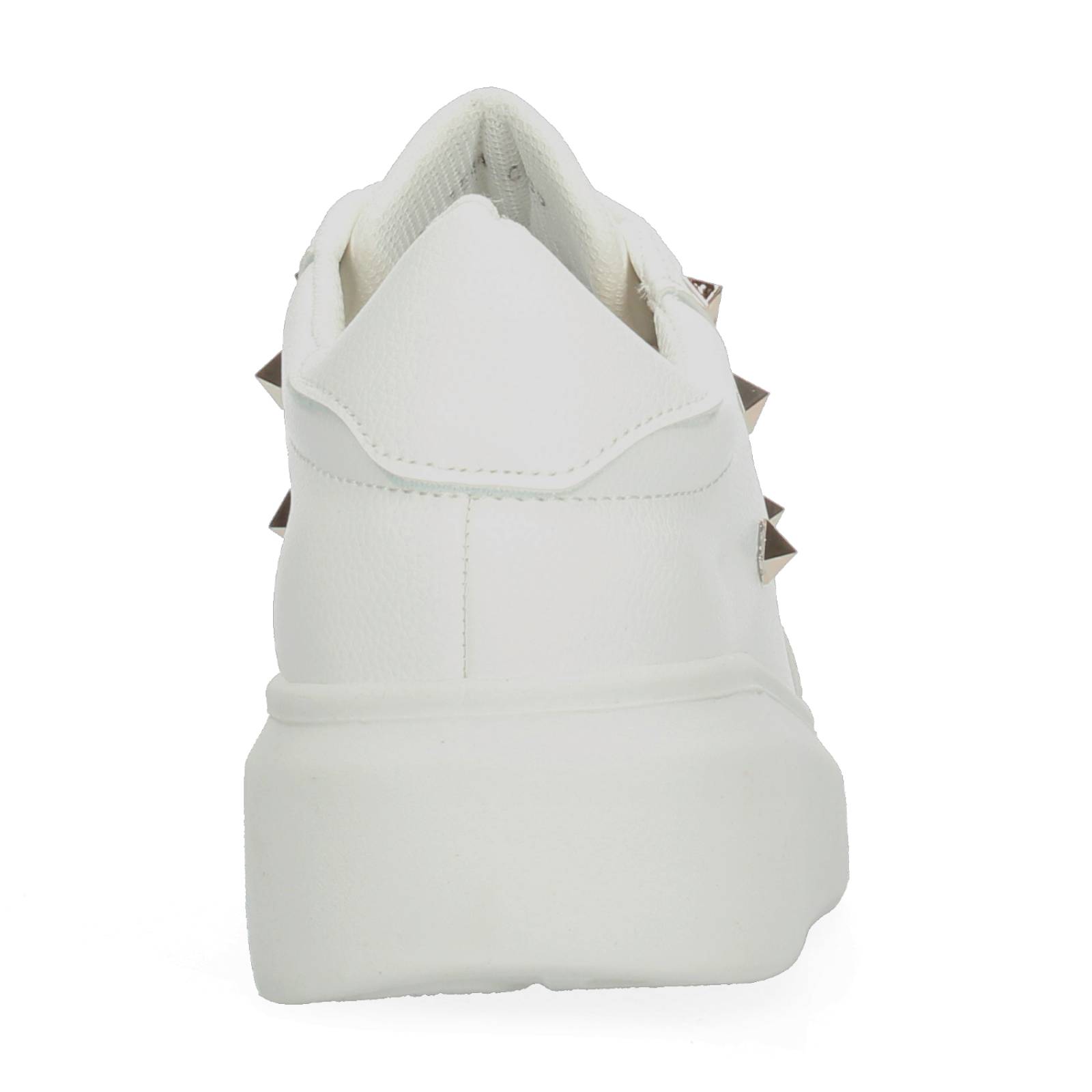 Tenis Plataforma con Estoperoles Blanco para Mujer [COS12] 