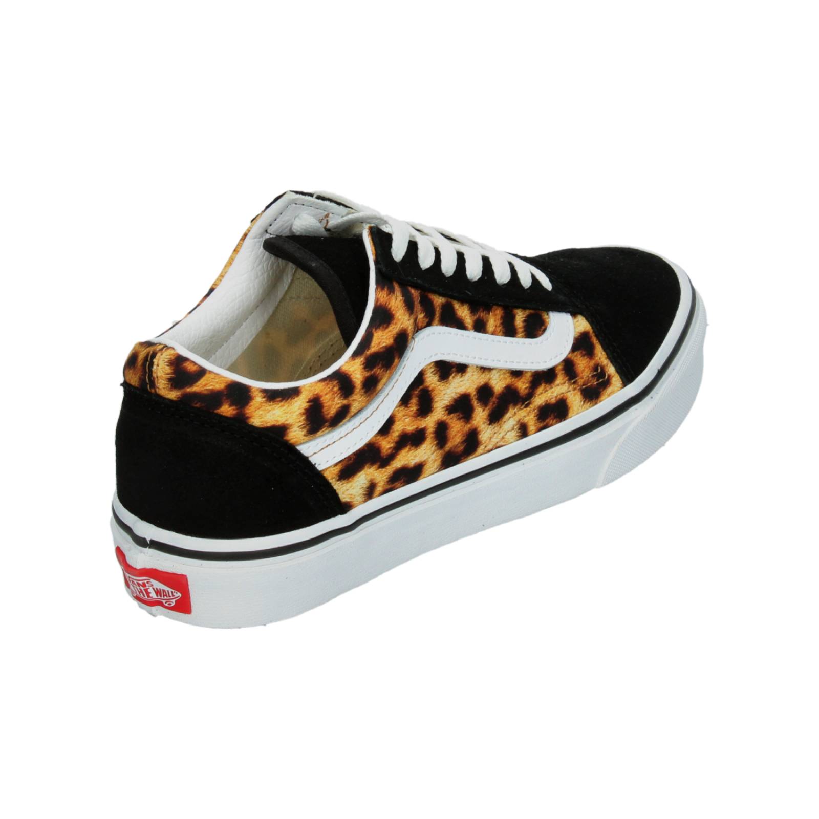 Tenis Vans Leopard Old Skool Negro para Mujer [VAN1360] 
